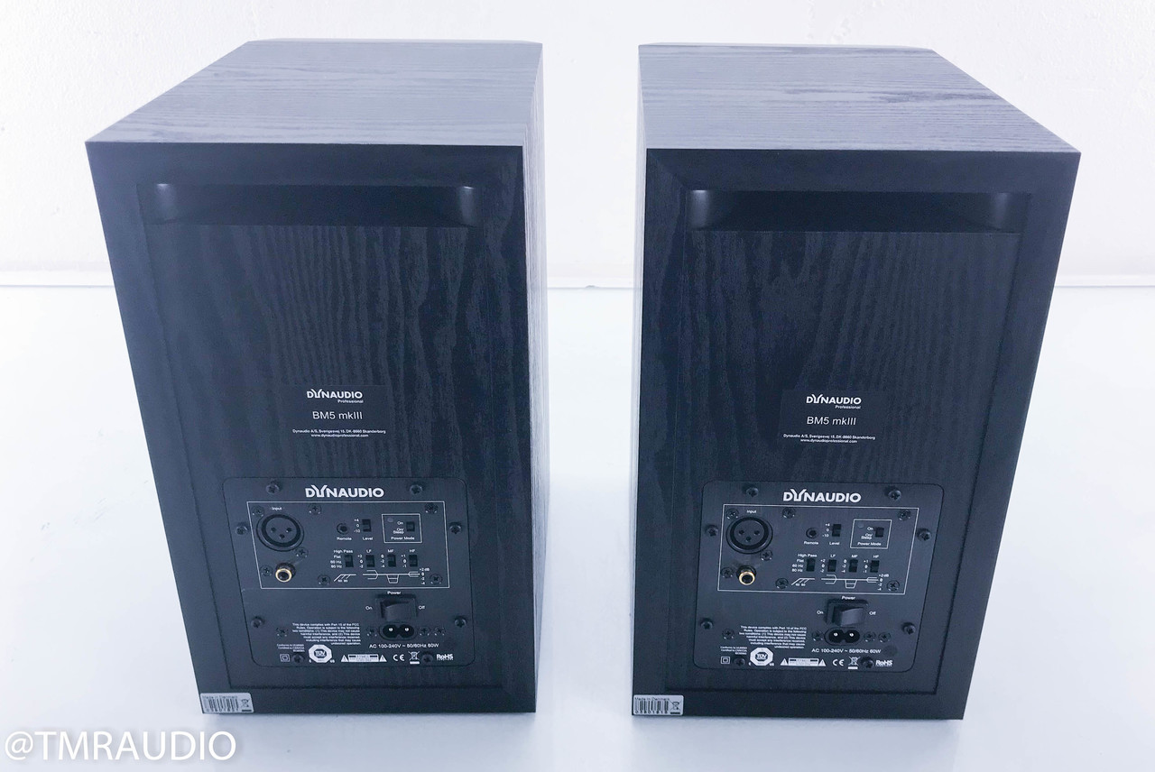 Dynaudio BM5 mk III Bookshelf Speakers; Black Pair; w/ Iso