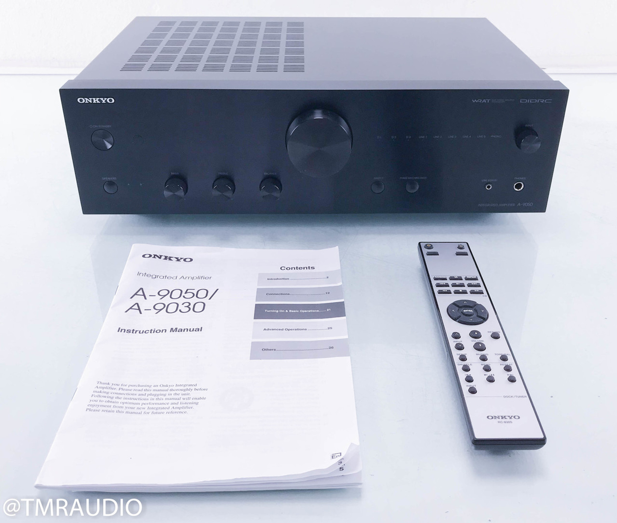 Onkyo A-9050 Stereo Integrated Amplifier; MM Phono - The Music Room