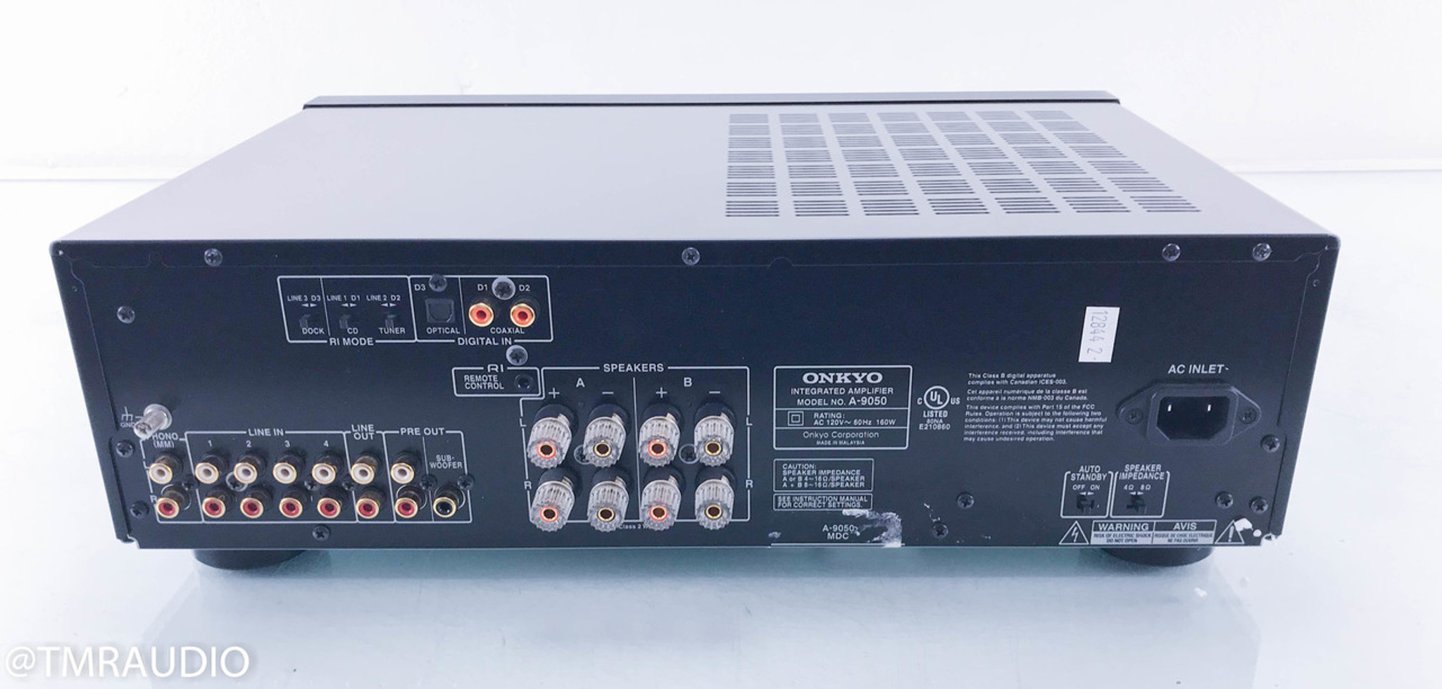 Onkyo A-9050 Stereo Integrated Amplifier; MM Phono - The Music Room