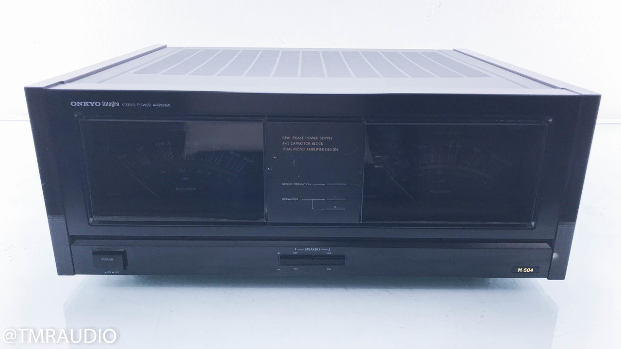 Onkyo M-504 パワーアンプ Onkyo M-504 Stereo Power Amplifier Manual | HiFi Engine
