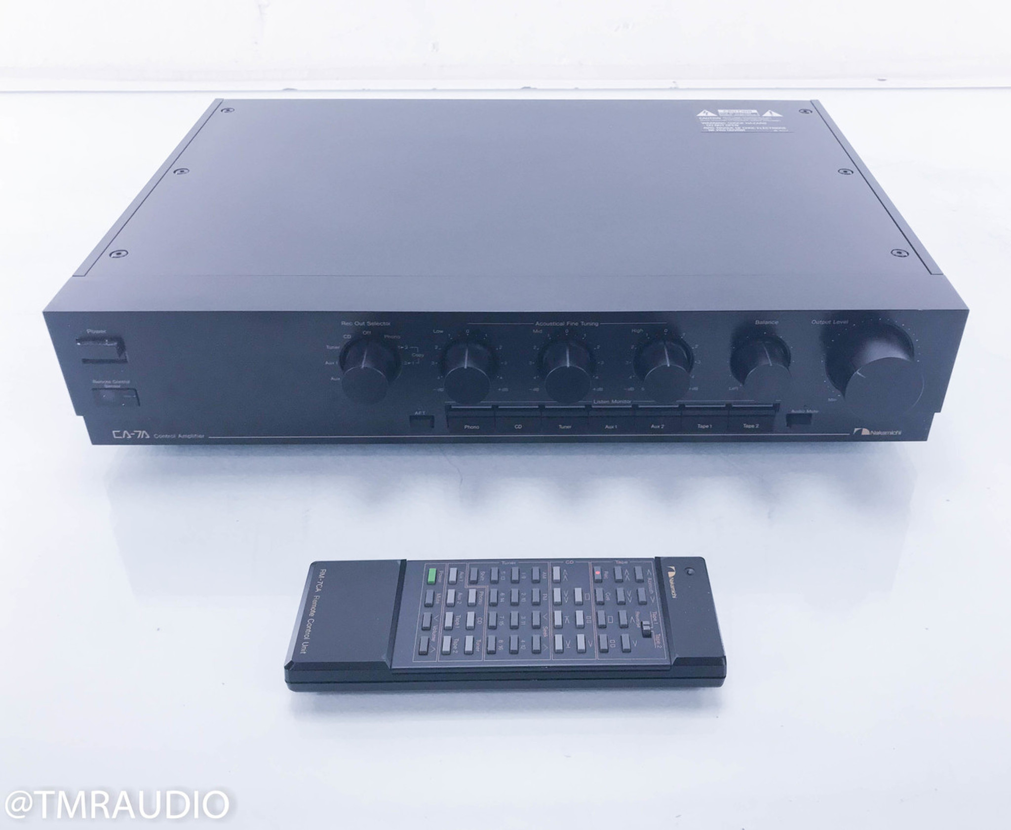 Nakamichi CA-7A Stereo Preamplifier; CA7A; MM / MC Phono; Remote