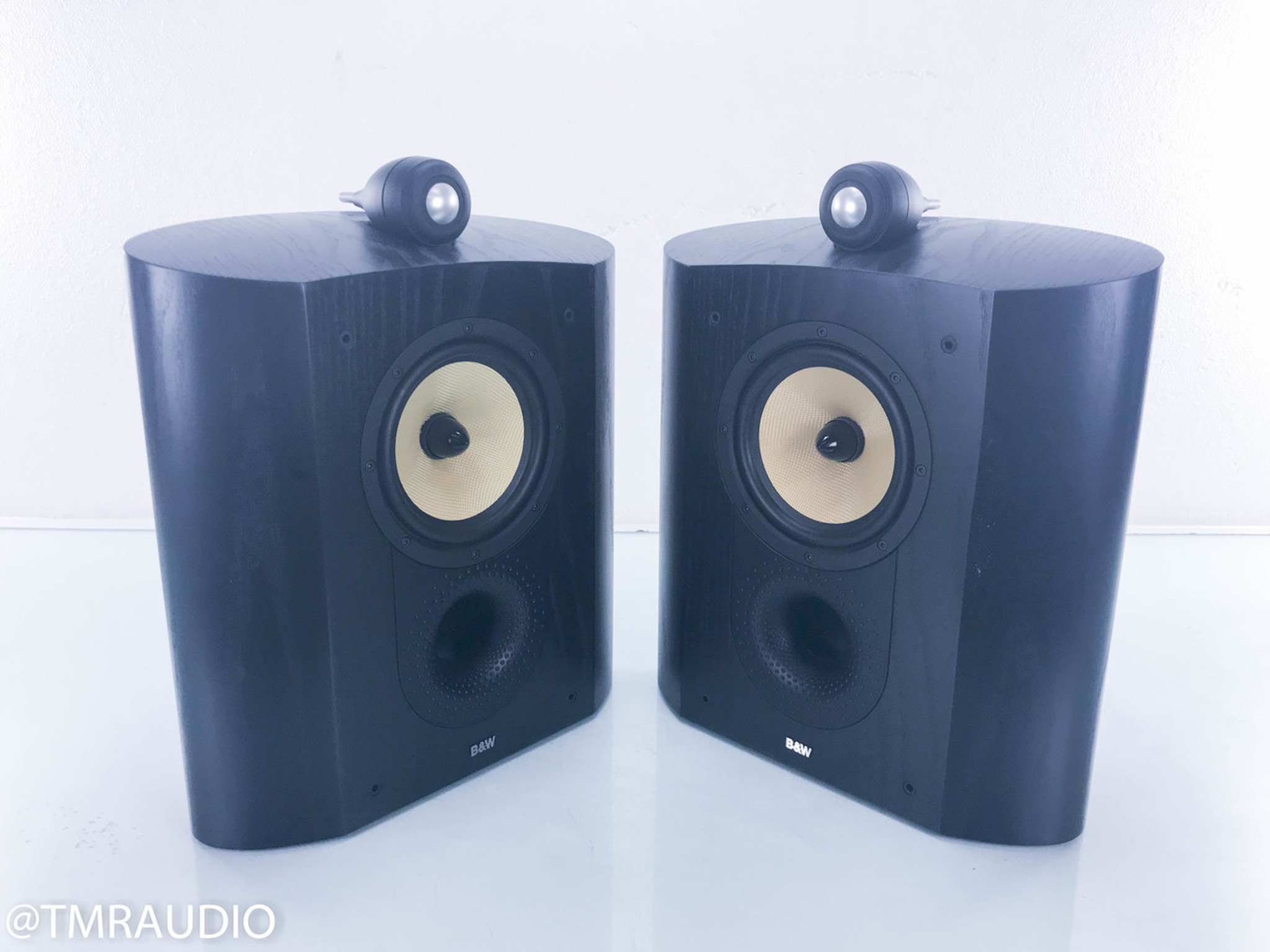 B&W Nautilus SCM1 Wall Mount Surround Speakers; Black Ash Pair; SCM-1