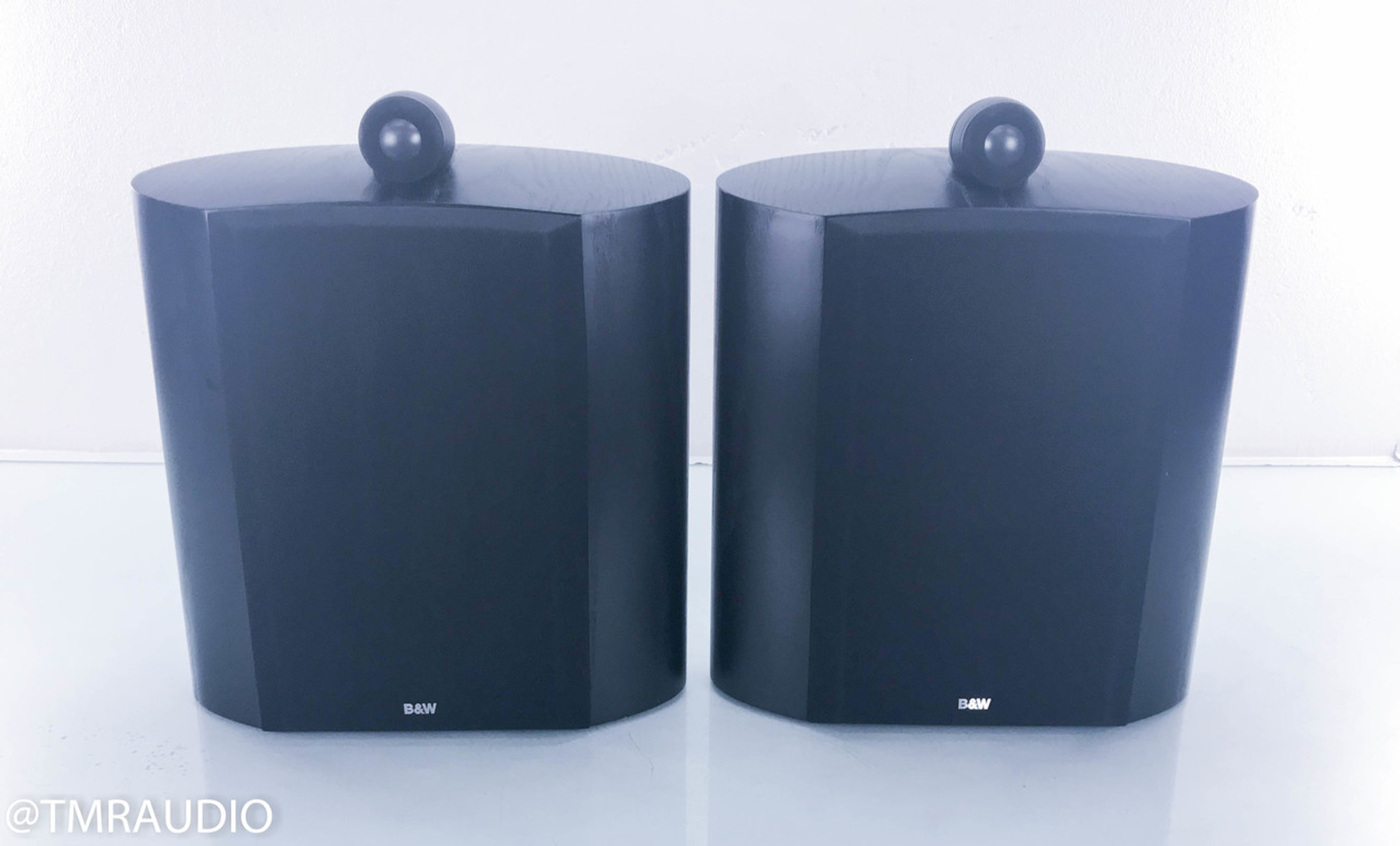B&W Nautilus SCM1 Wall Mount Surround Speakers; Black Ash Pair; SCM-1