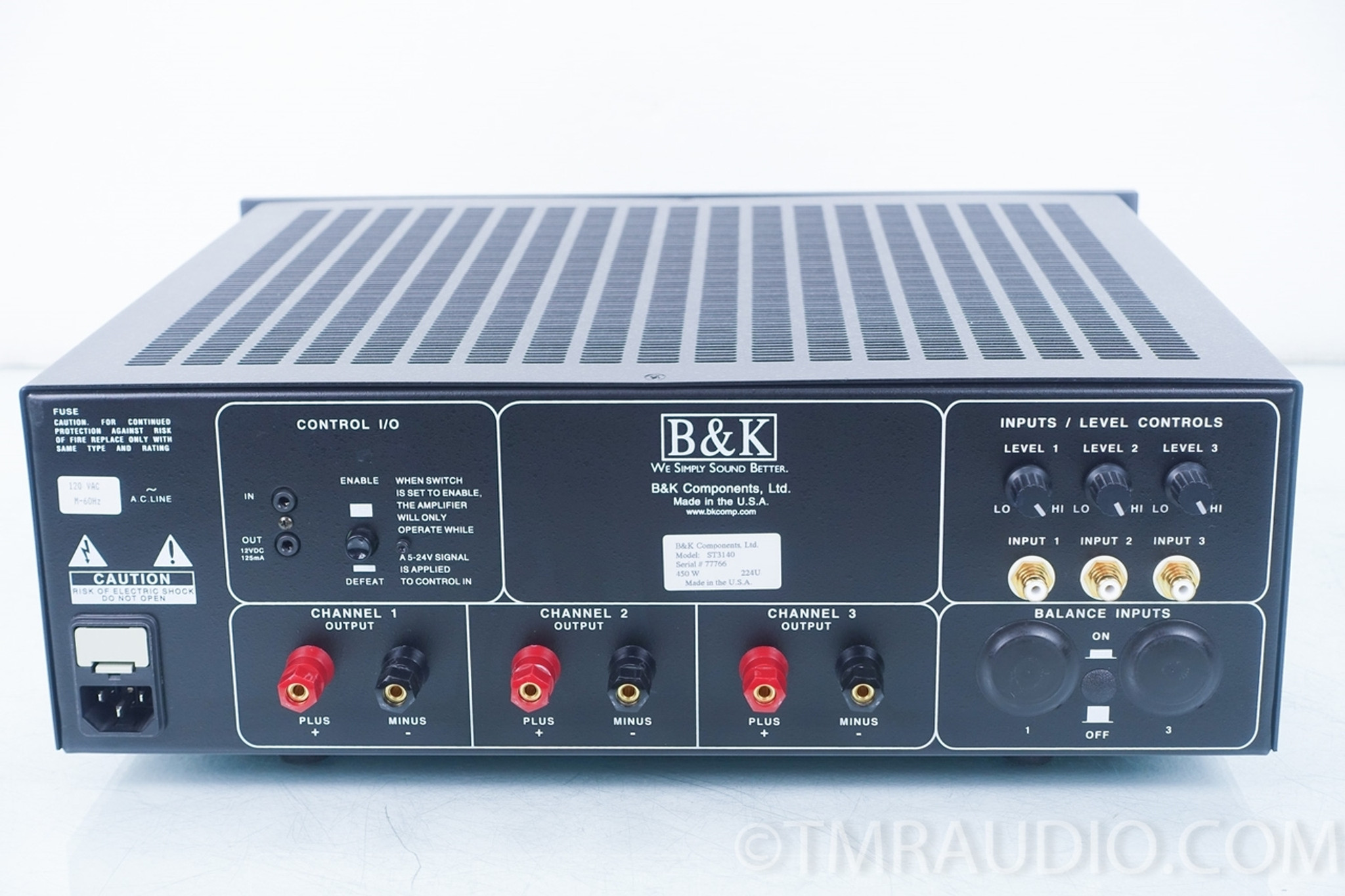 サントリー - M&amp;T&amp;Bさま  専用 B&K ST3140 3 Channel Power Amplifier in Factory Box - The