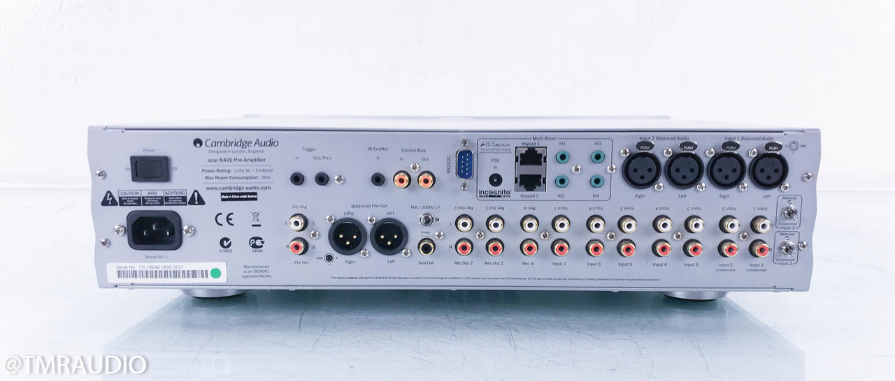Cambridge Audio Azur 840E Stereo Preamplifier; 840E The Music Room