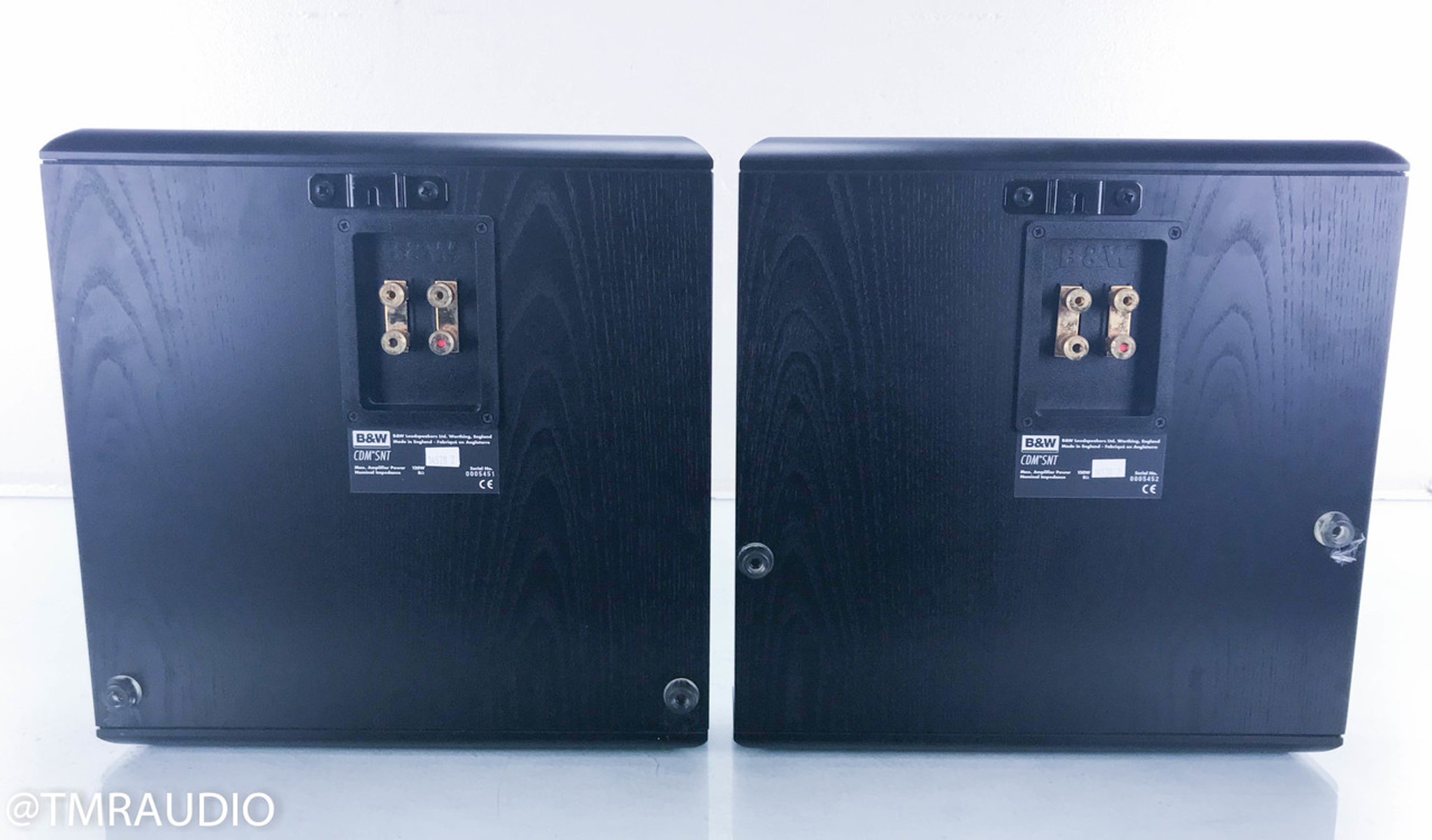 B&W CDM SNT スピーカー ペア　サラウンド B&W CDM-SNT On-Wall Surround / Satellite Speakers; Black Ash
