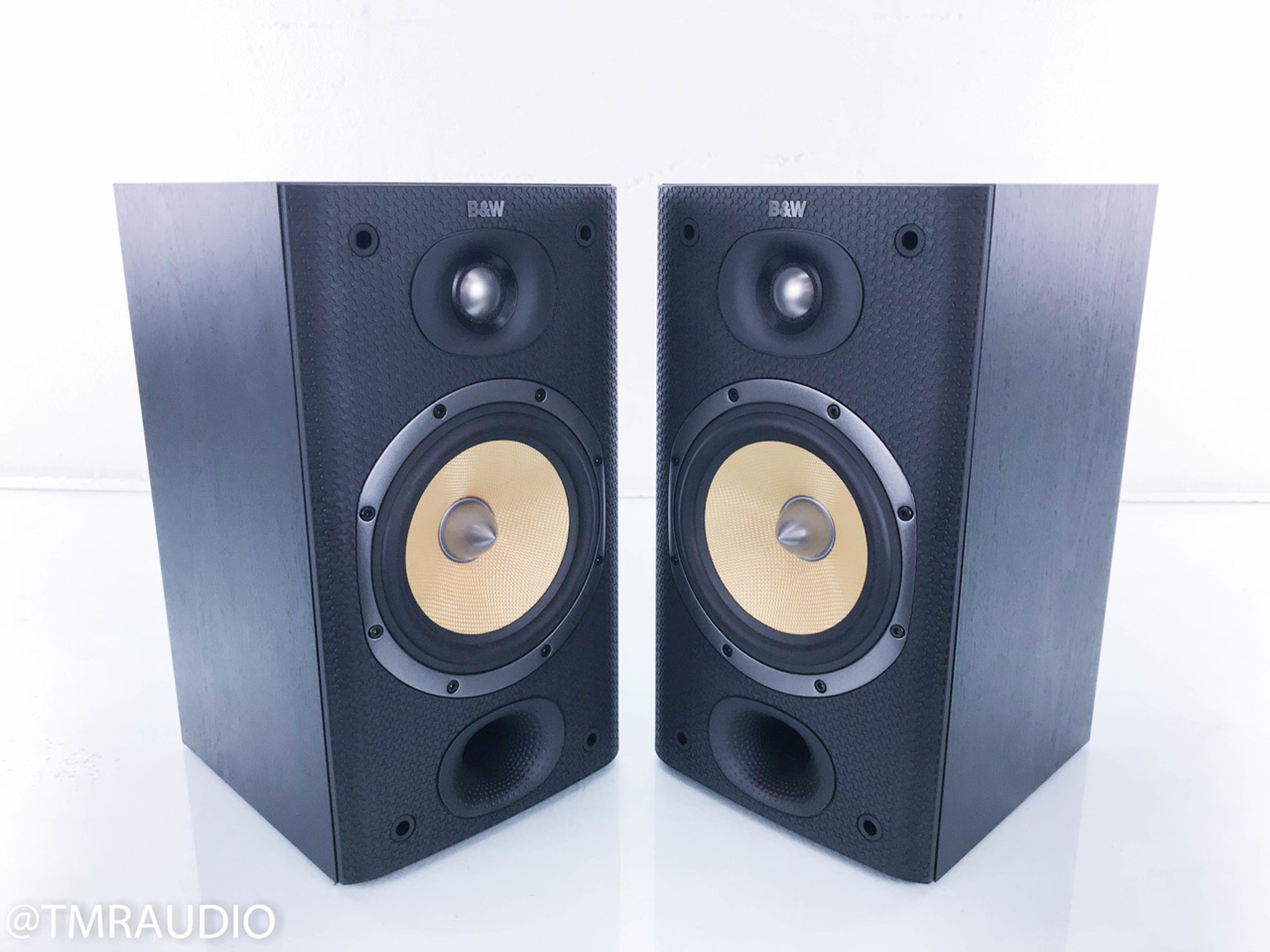 B&W DM601 S3 Bookshelf Speakers; Black Ash Pair - The Music Room