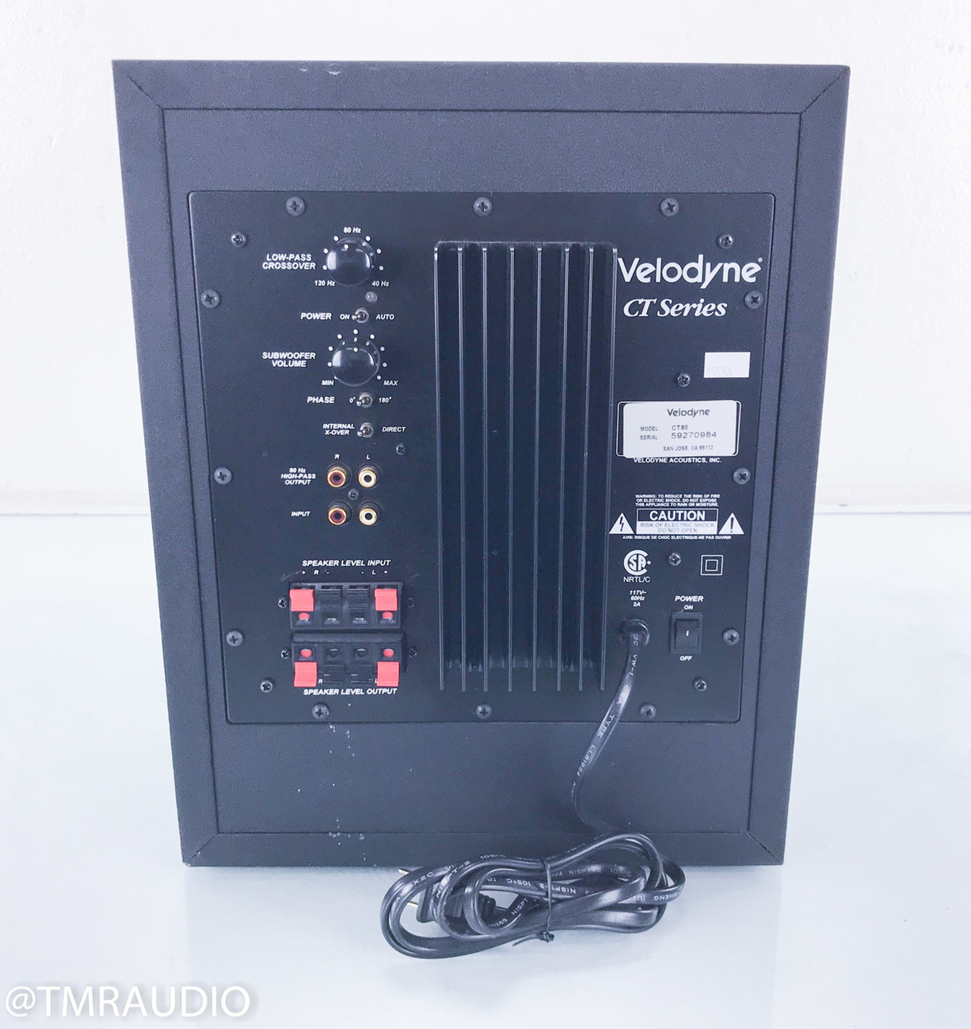 Velodyne sales subwoofer ct80