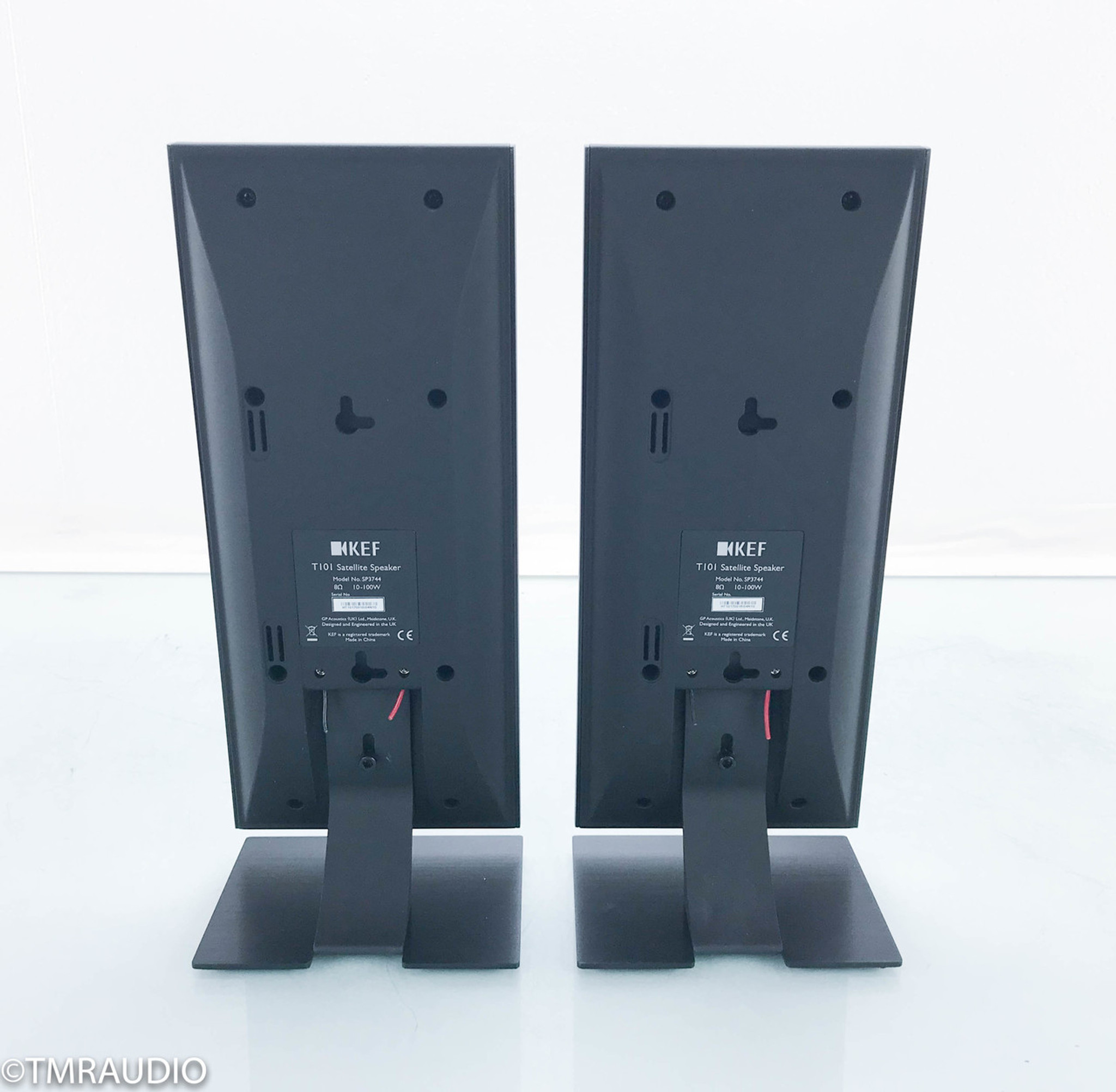 KEF T101 Satellite Speakers; Black Pair; T-101 - The Music Room