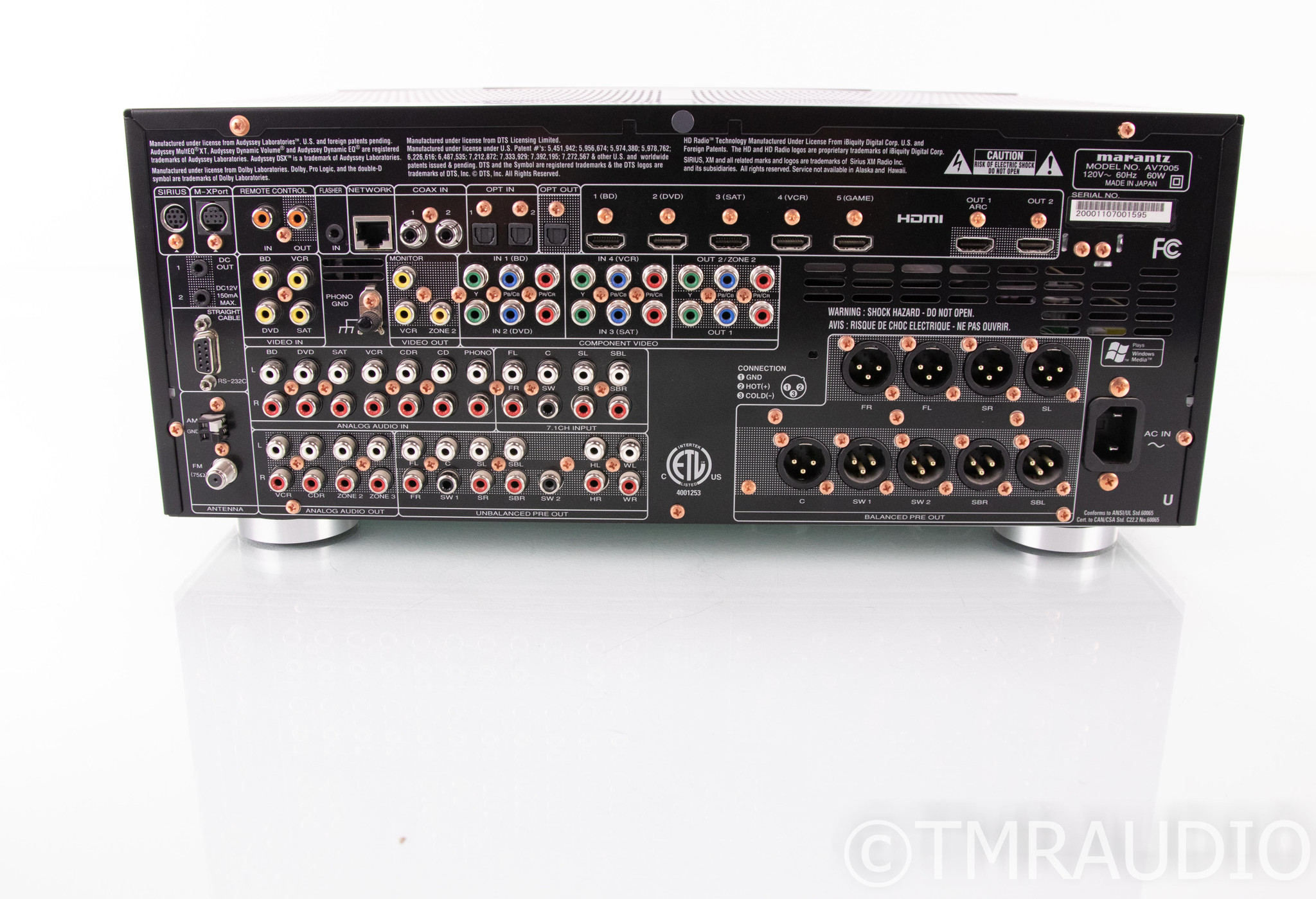 Marantz AV7005 7.1 Channel Home Theater Processor; AV-7005; Remote