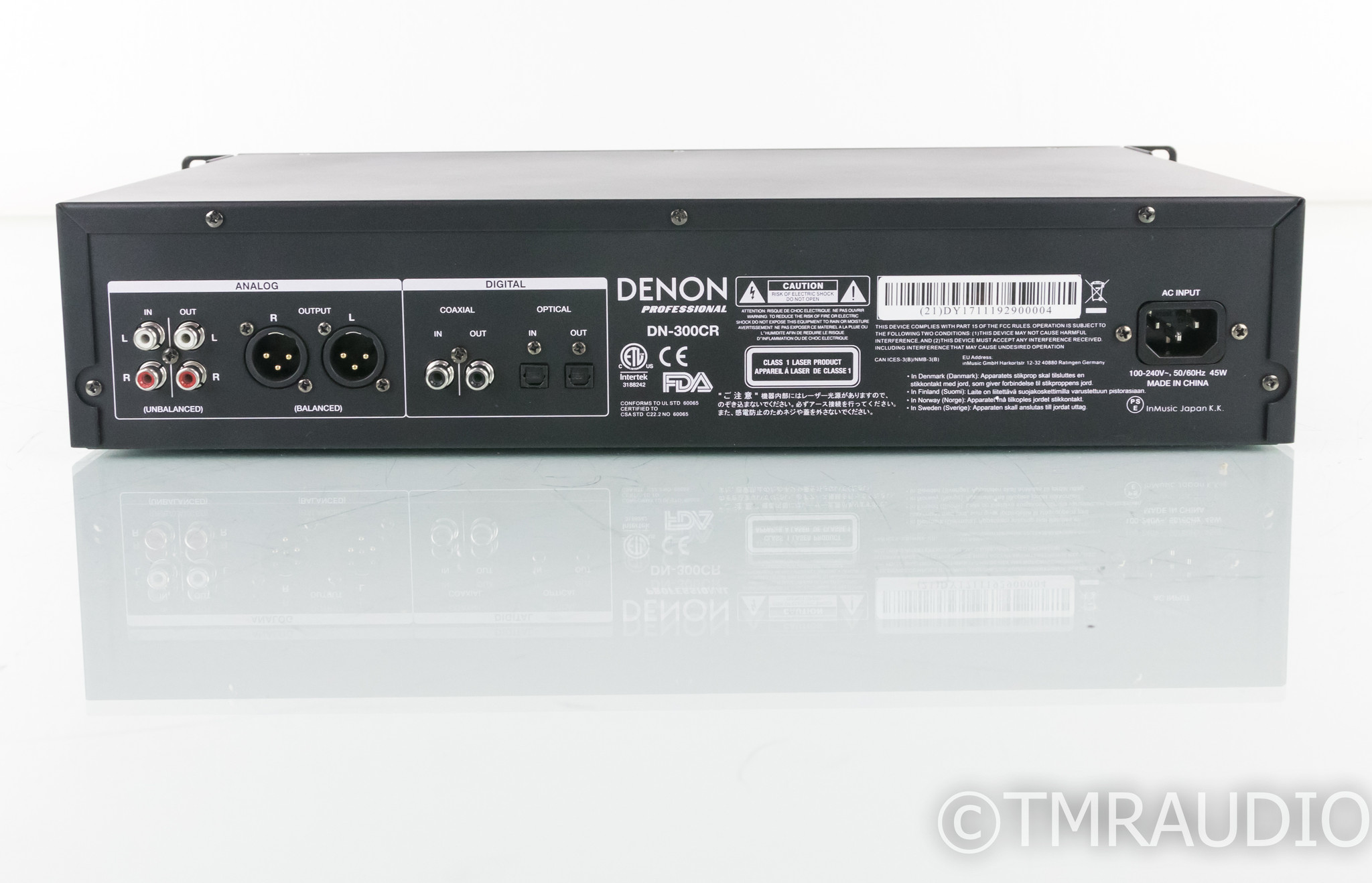 CDレコーダー DENON PROFESSIONAL DN-300CR Denon Professional DN-300CR Professional CD Recorder