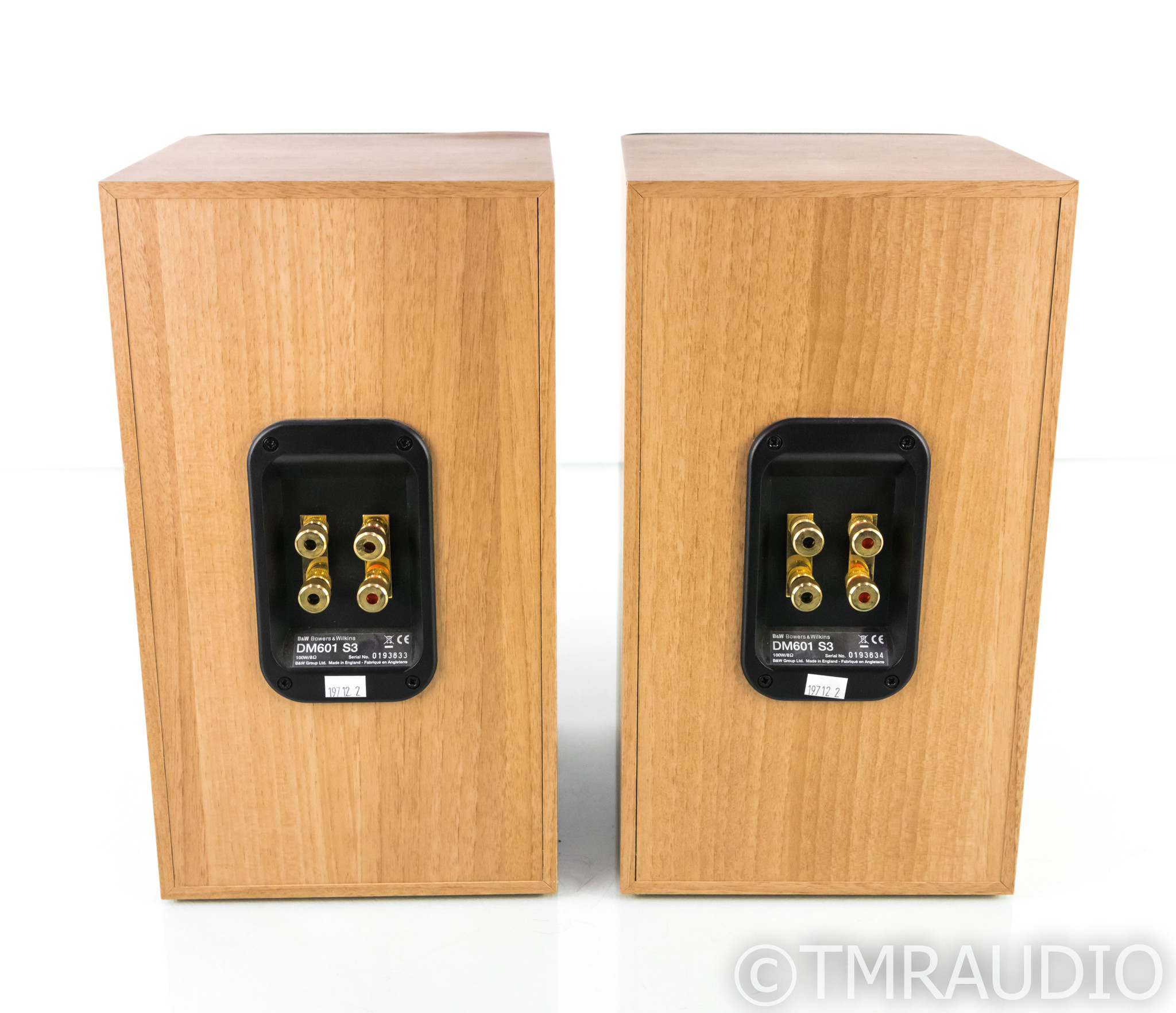 B&W DM601 S3 Bookshelf Speakers; Sorrento Oak Pair - The