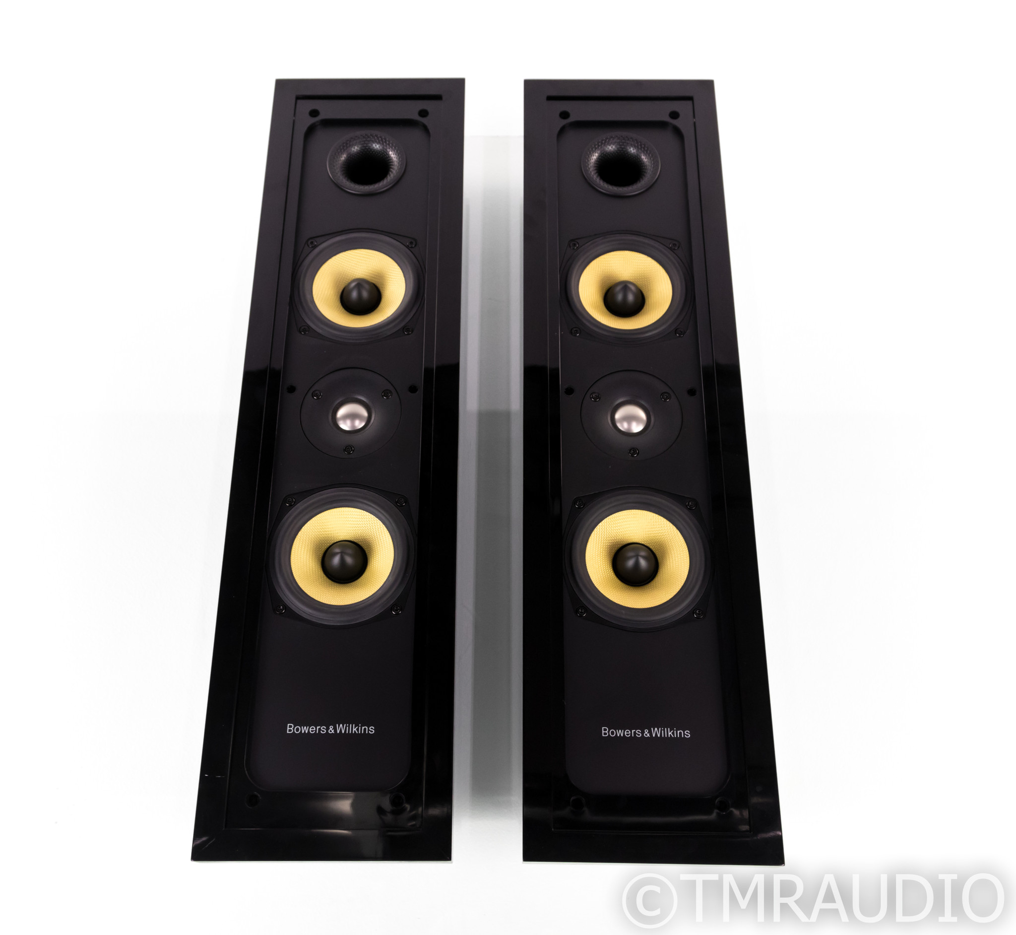 B&W FPM5 LCR On-Wall Speakers; Black & Silver Pair; FPM-5 - The Music Room
