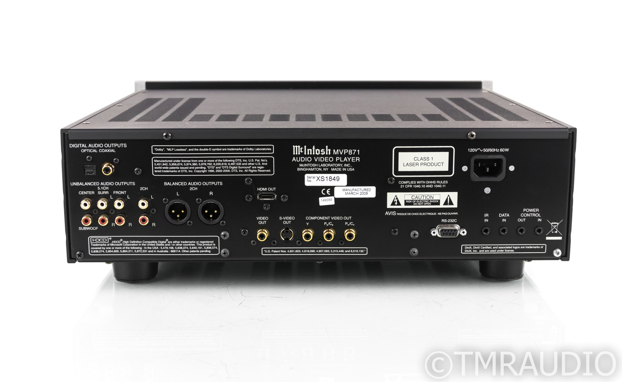 McIntosh MVP871 DVD / CD / SACD Player