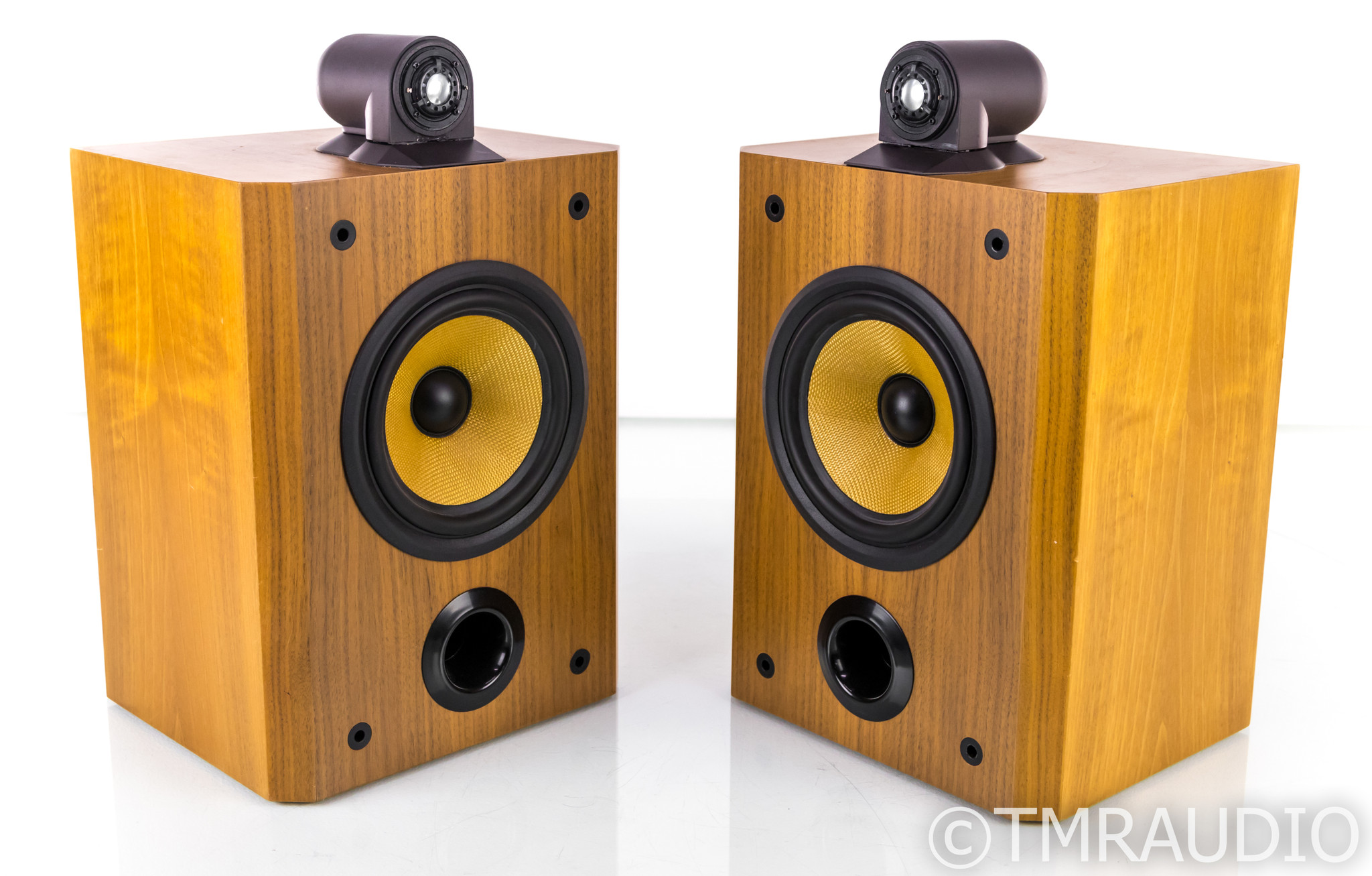 B&W Matrix 805 Bookshelf Speakers; Walnut Pair