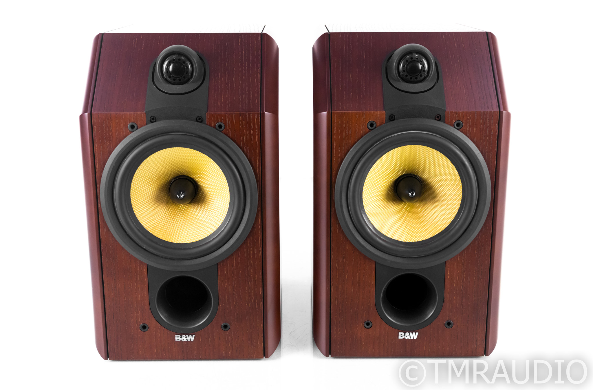 B&W CDM1SE Bookshelf Speakers; Red Ash Pair; CDM-1SE - The Music Room