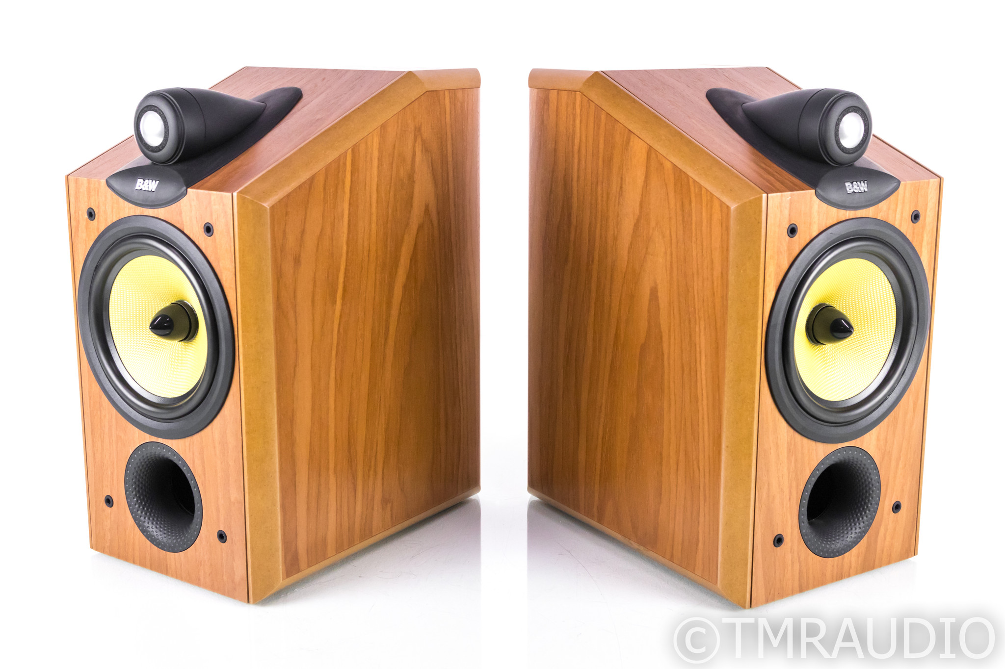 B&W CDM1NT Bookshelf Speakers; Cherrywood Pair; CDM-1NT