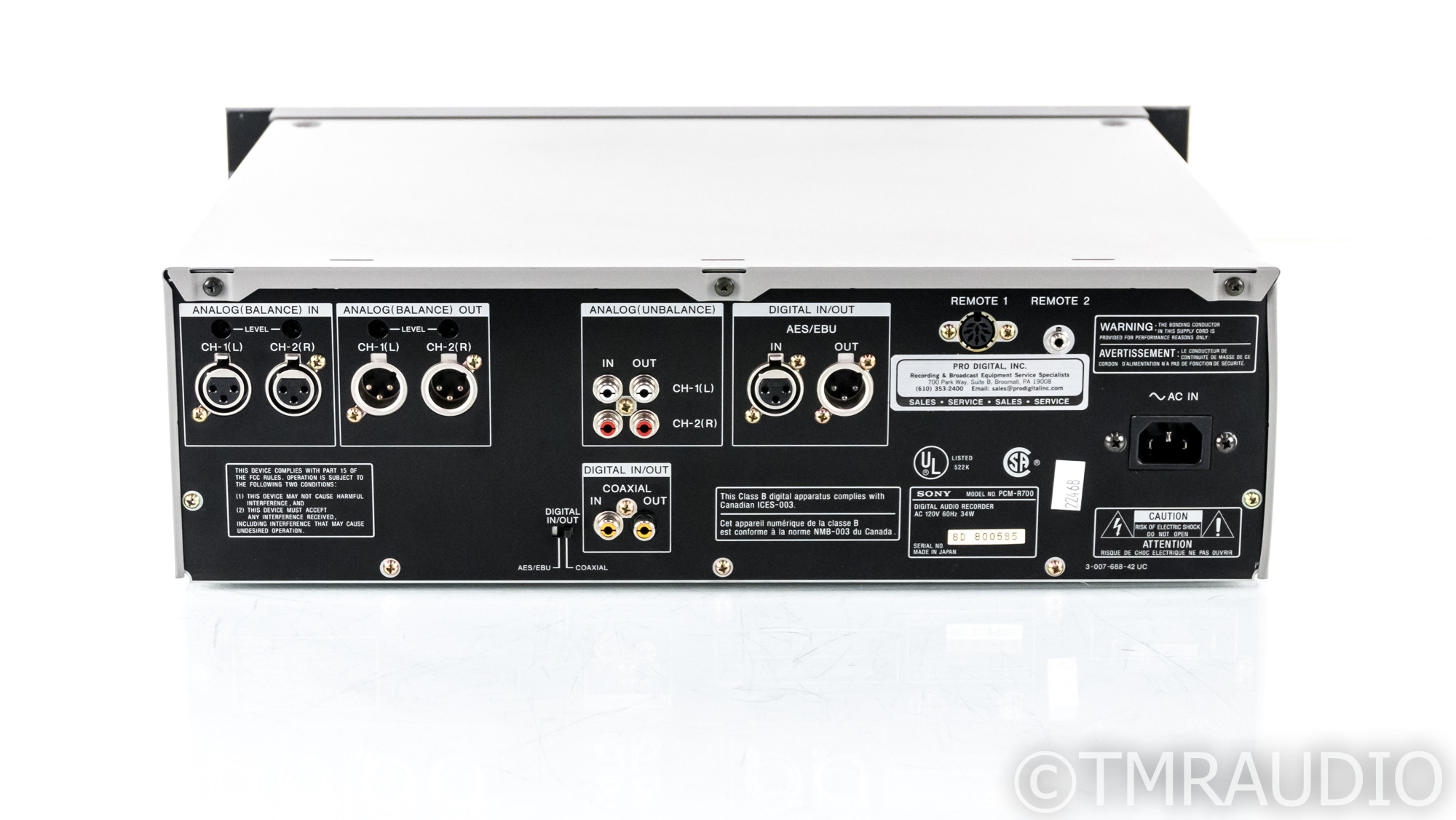 Sony PCM-R700 Vintage Professional DAT Recorder