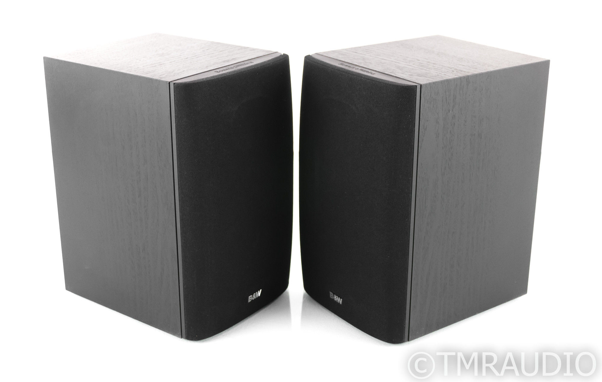 B&W DM600 S3 Bookshelf Speakers; Black Ash Pair; DM-600 (SOLD2