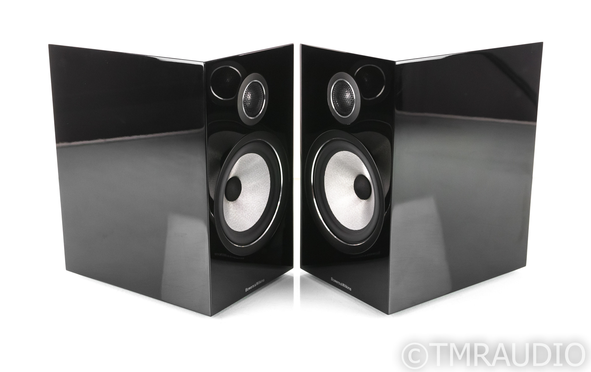 B&W 706 S2 Bookshelf Speakers; Gloss Black Pair; 706S2