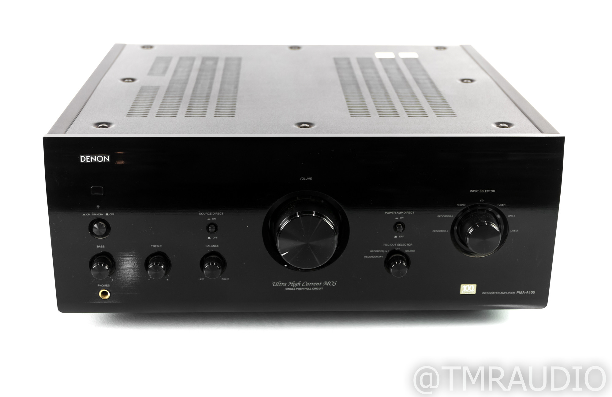 Denon PMA-A100 Stereo Integrated Amplifier; 100th Anniversary; MM