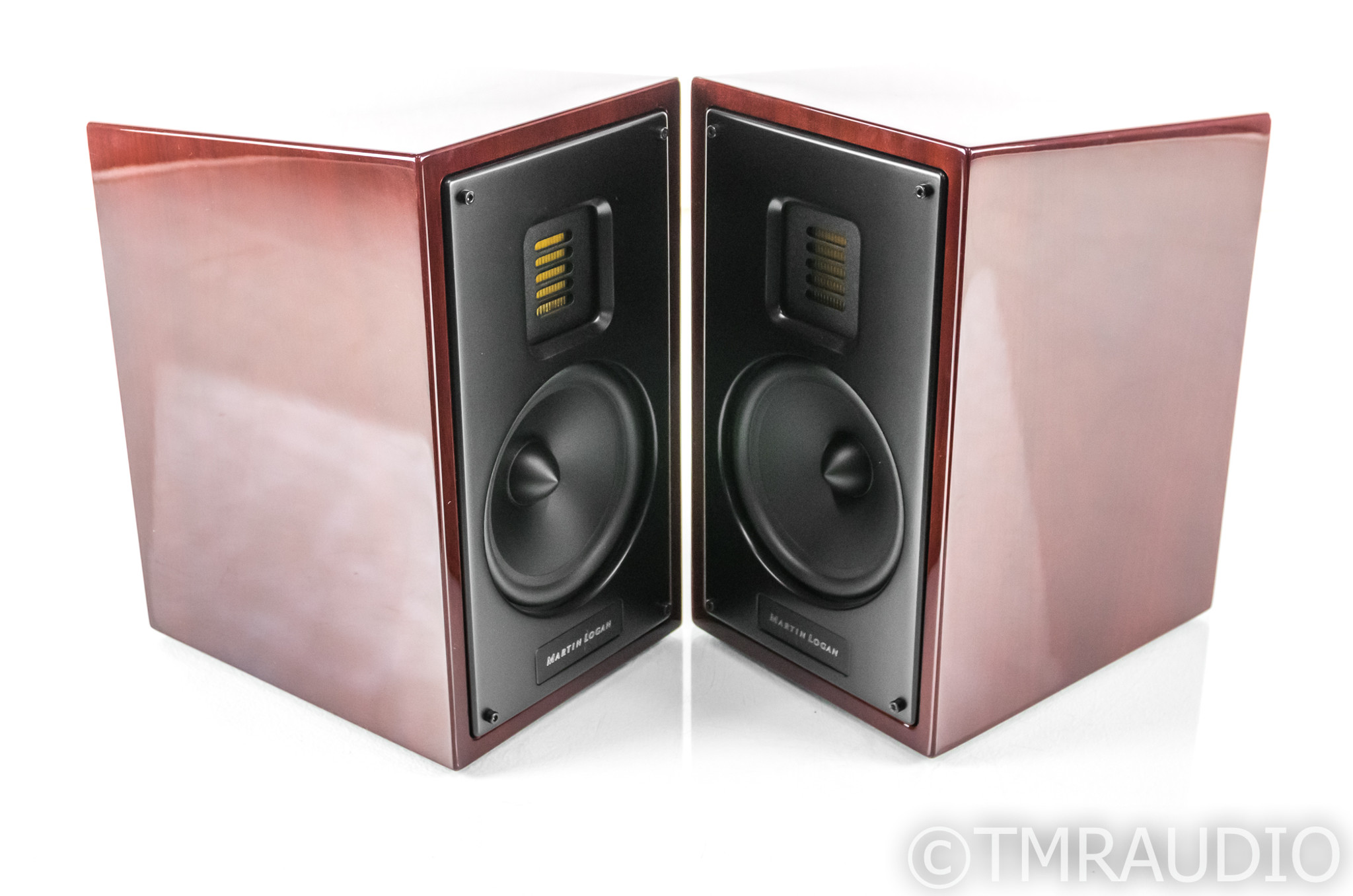 Martin Logan Motion 15 Bookshelf Speakers Dark Cherry Pair The