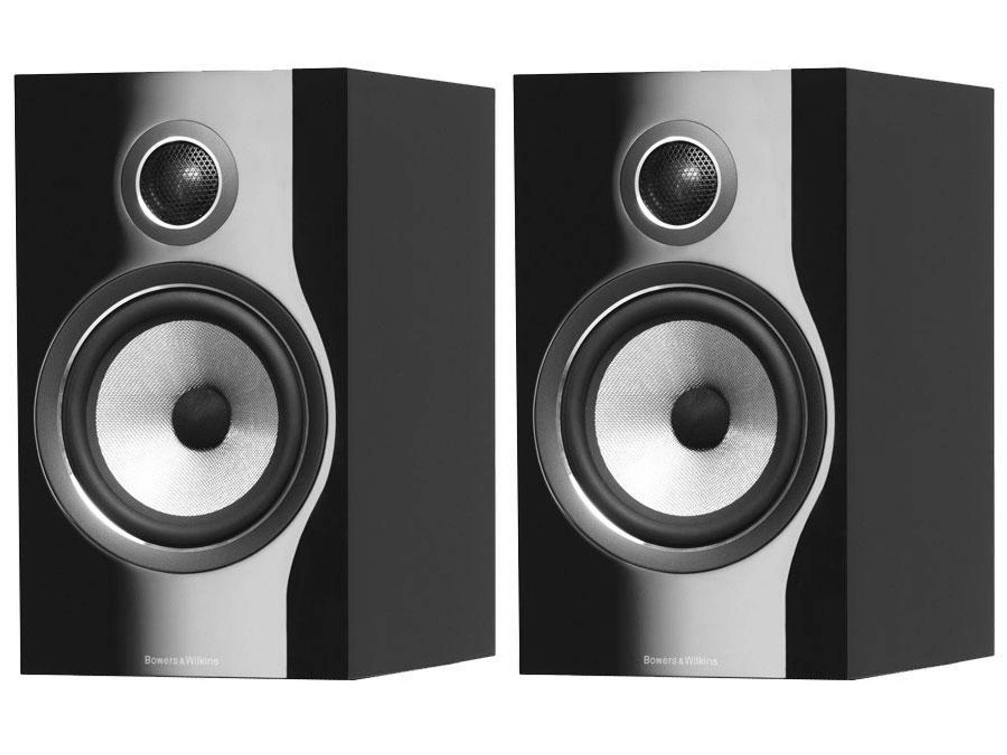 B&W 706 S2 Bookshelf Speakers; Gloss Black Pair (New)