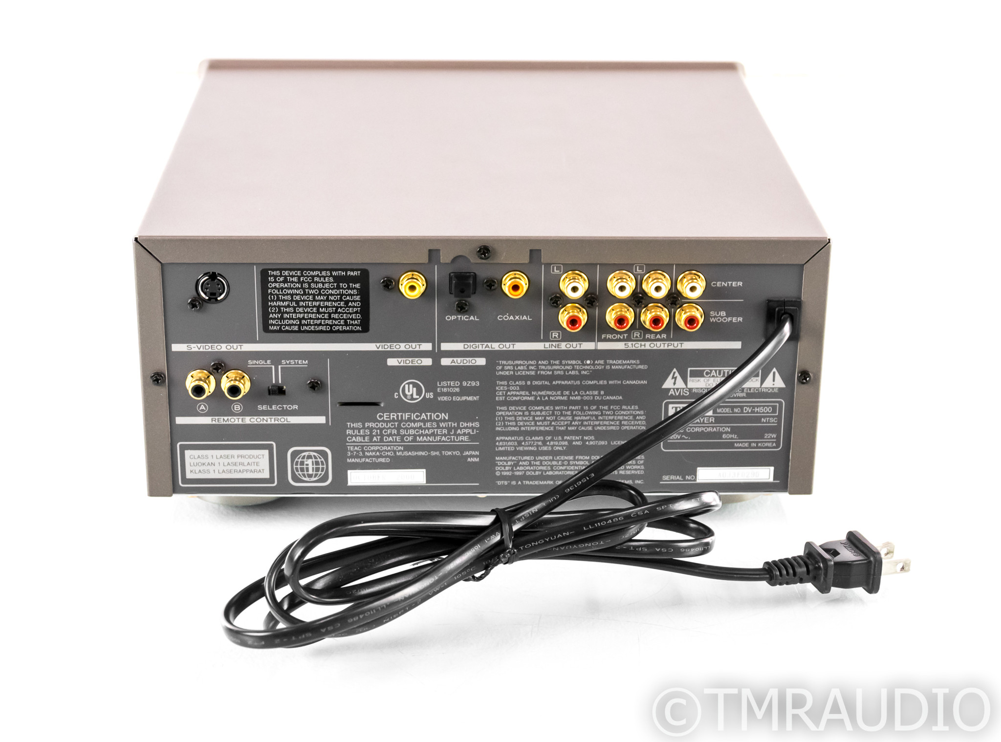 Teac DV-H500 CD / DVD Player; DVH500 - The Music Room