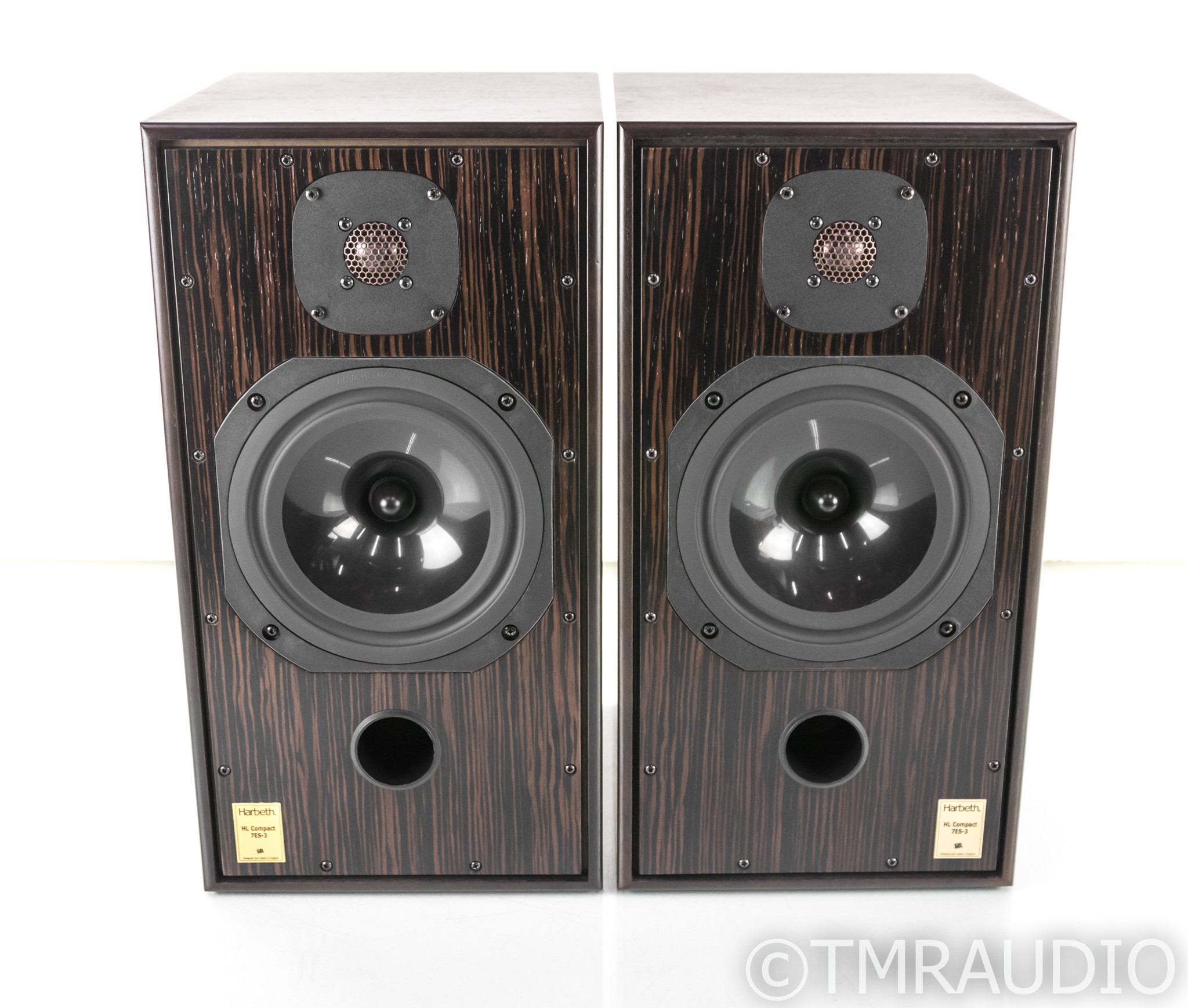 Harbeth HL Compact 7ES-3 Bookshelf Speakers; Tiger Ebony