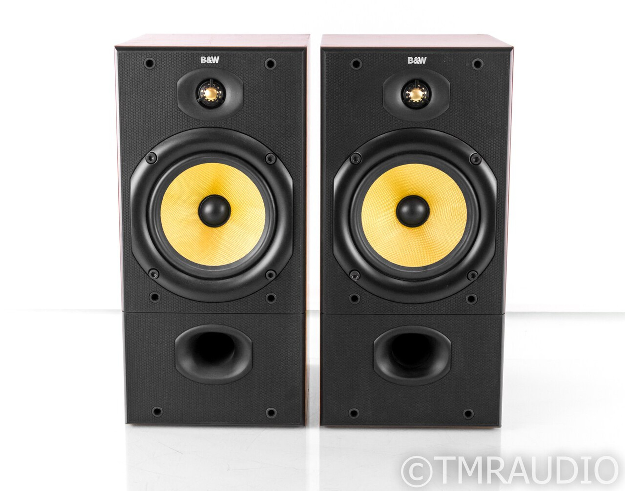 B&W DM602 Bookshelf Speakers; DM-602; Cherry Pair