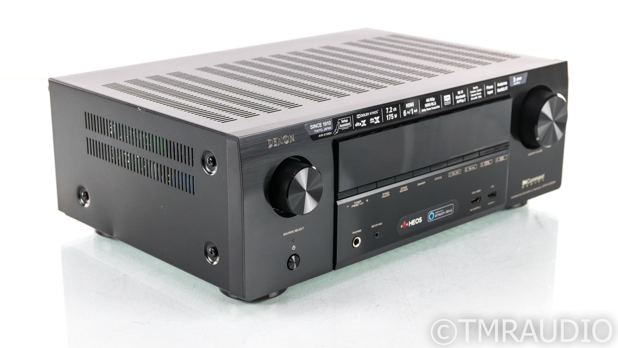 Denon AVR-X1500H 7.2 Channel Home Theater Receiver; AVR1500H; 4K