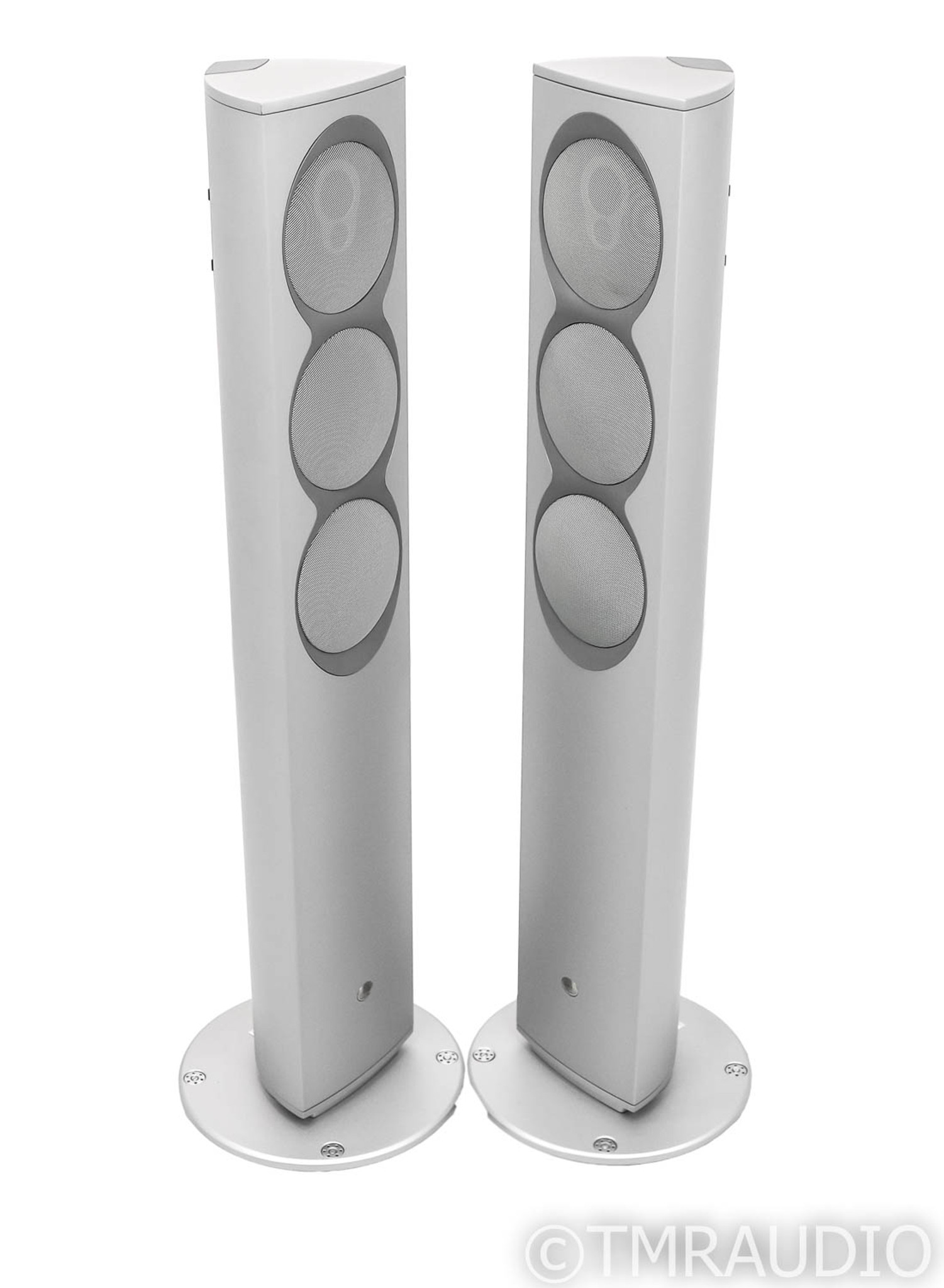 Linn Komponent 110 Floorstanding / On-Wall Speakers; Silver Pair