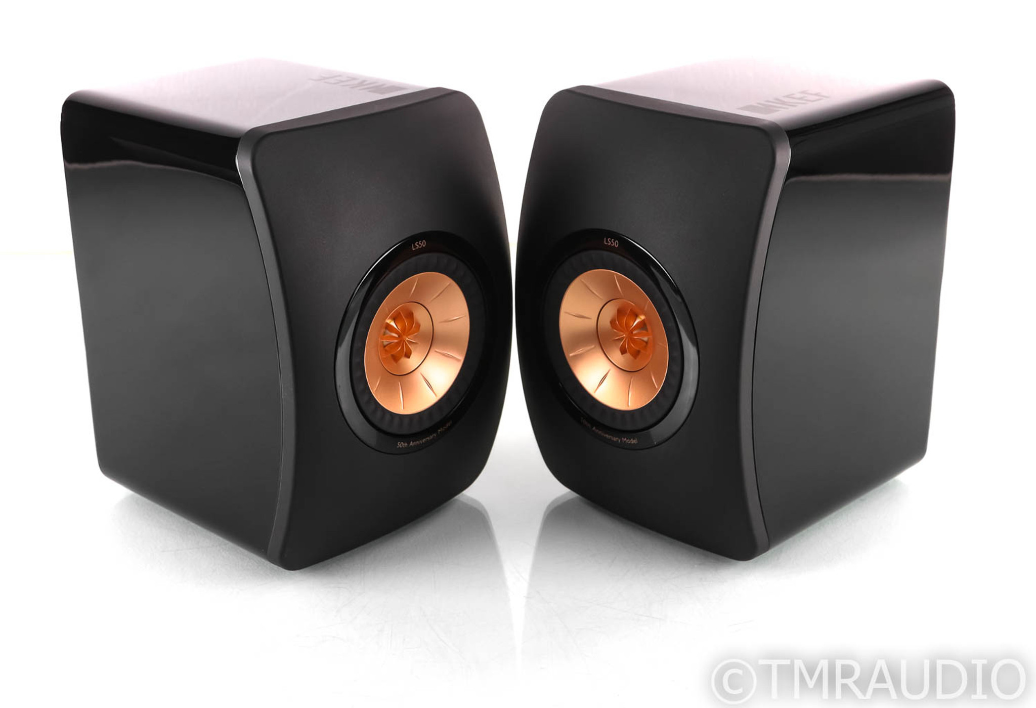 KEF LS50 Anniversary Model Bookshelf Speakers; Piano Black Pair