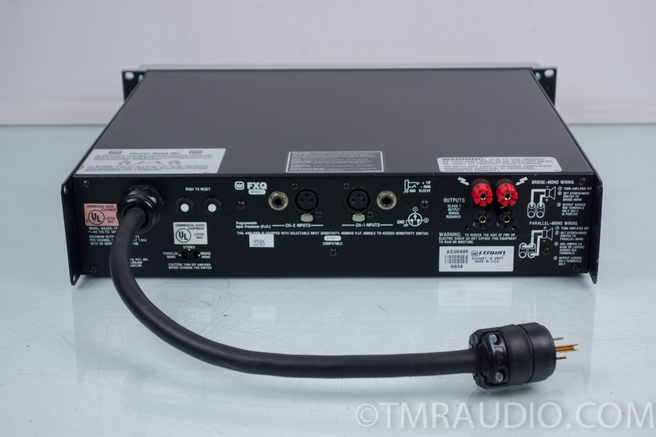 さらにさらに値下げ！ AMCRON MACRO-TECH 2402 パワーアンプ AMCRON MACRO-TECH 2402 パワーアンプ MA-2402 アムクロンを徳島県鳴門