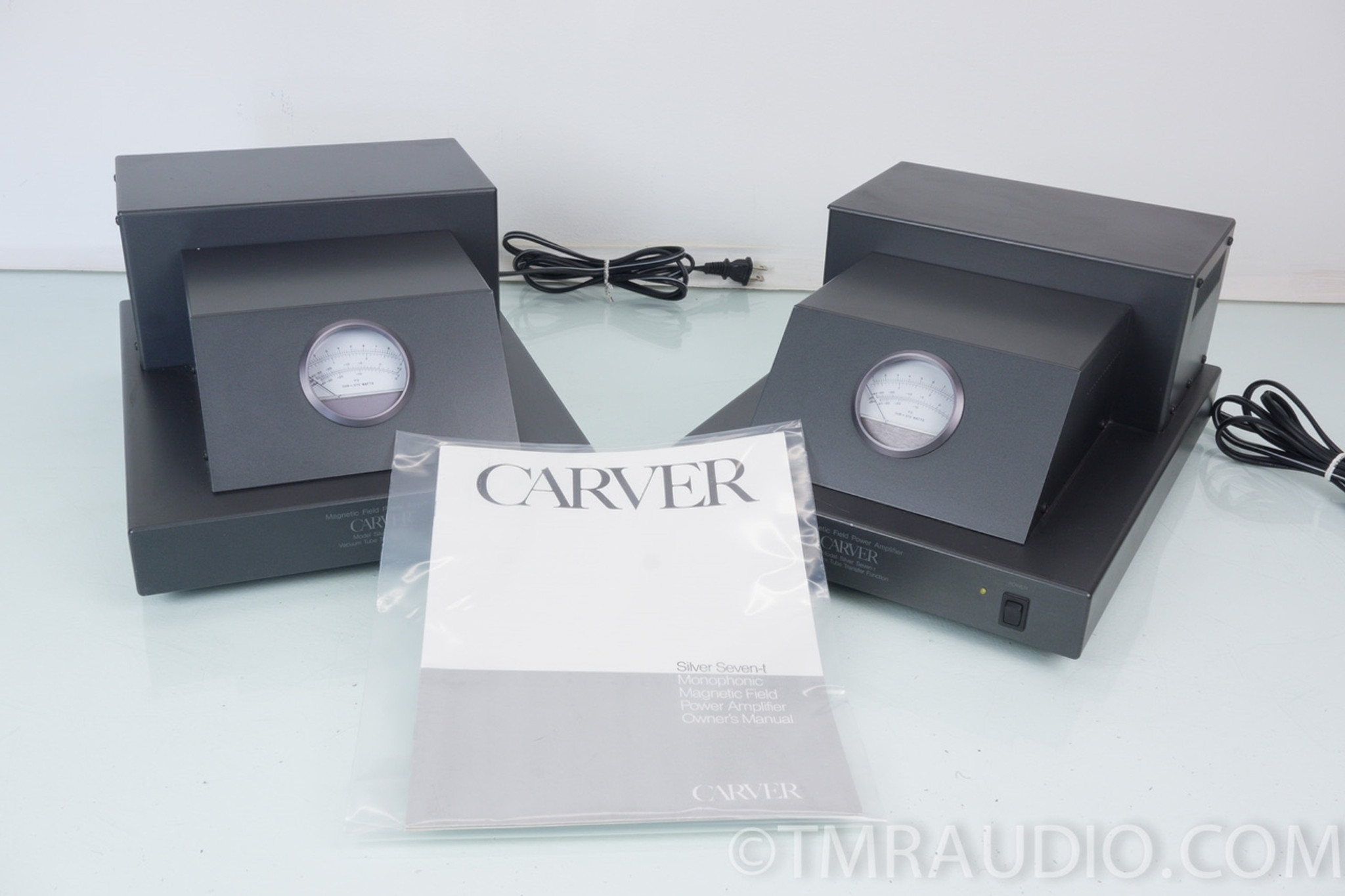 Carver Silver Seven-t Monophonic Magnetic Field Power Amplifiers; Pair 7t -  The Music Room