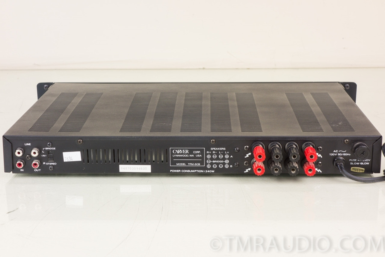 Carver TFM6CB Stereo or Mono Power Amplifier The Music Room