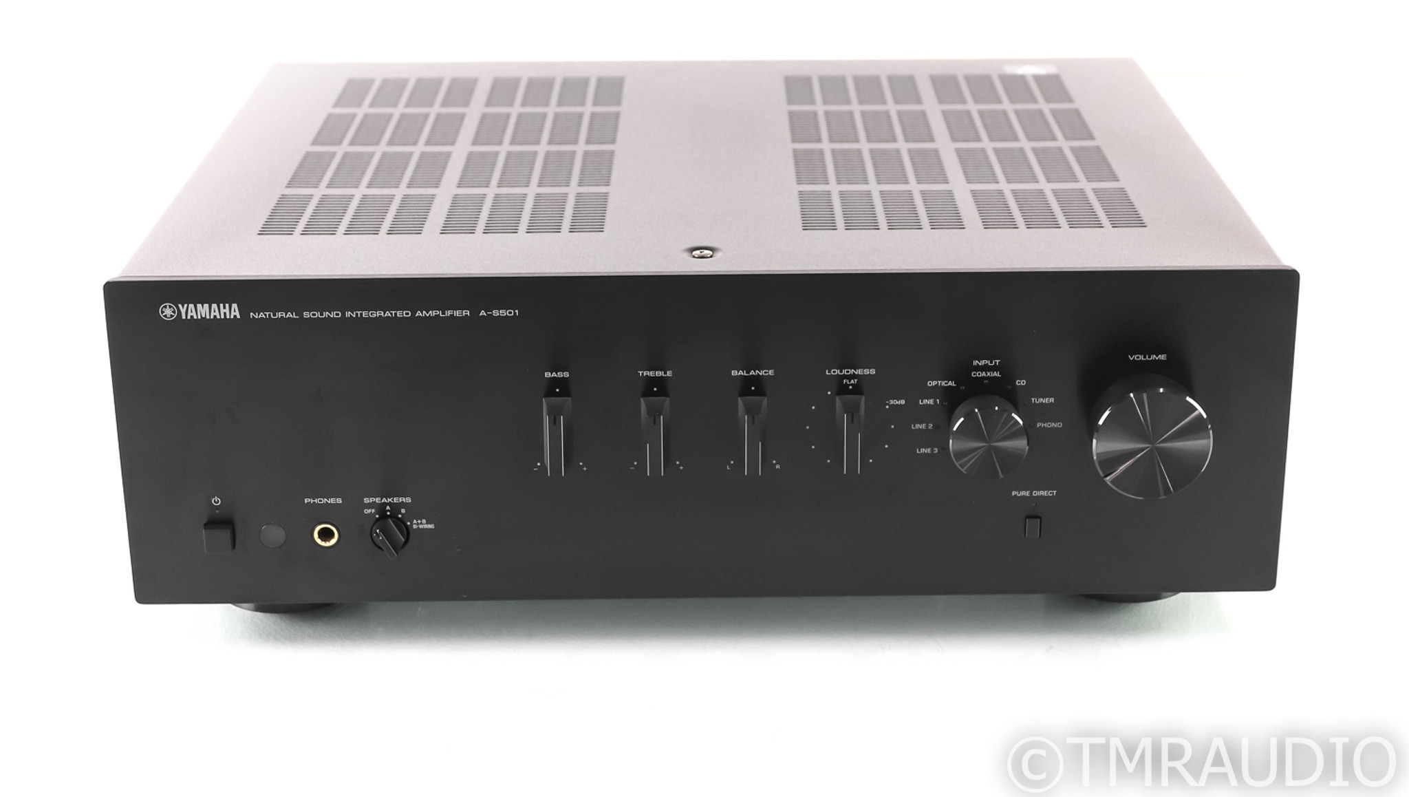 Yamaha A-S501 Stereo Integrated Amplifier; AS501; Remote; MM Phono; Black