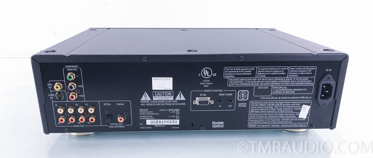 Denon DVD-2900; Universal DVD / CD / SACD Player - The Music Room