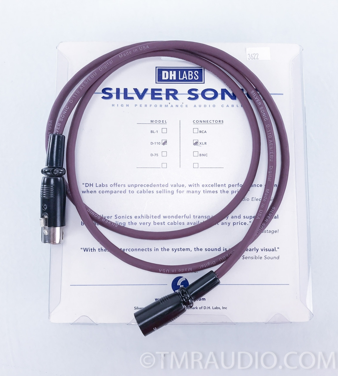 SILVER SONIC D-110 AES/EBU デジタルオーディオケーブル DH Labs