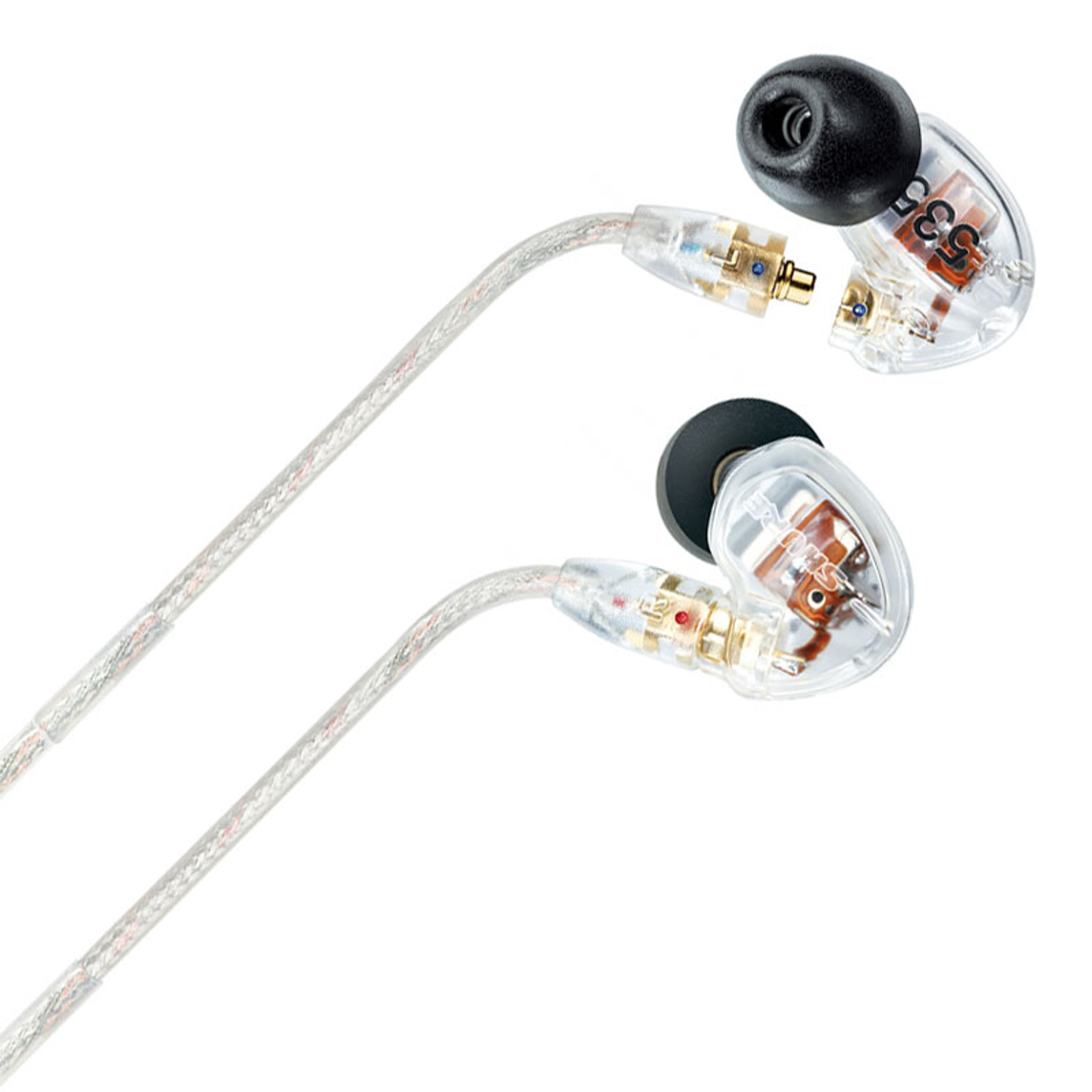 Shure SE535 In-Ear Monitors; IEM Headphones; Clear (New)