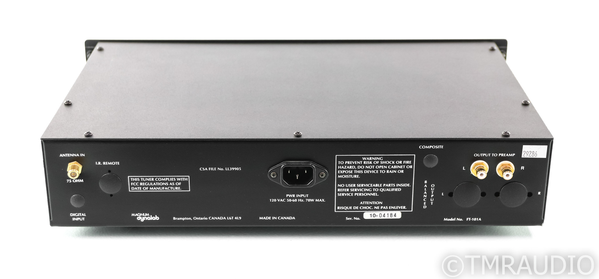 Magnum Dynalab FT101A FM Tuner; FT-101A; Black - The Music Room