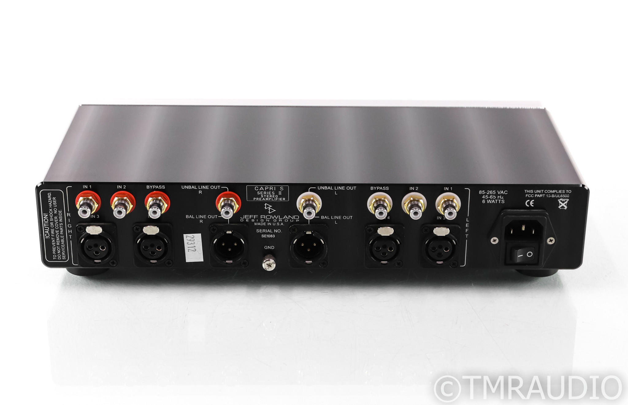 Jeff Rowland Capri S Series II Stereo Preamplifier; S2 w
