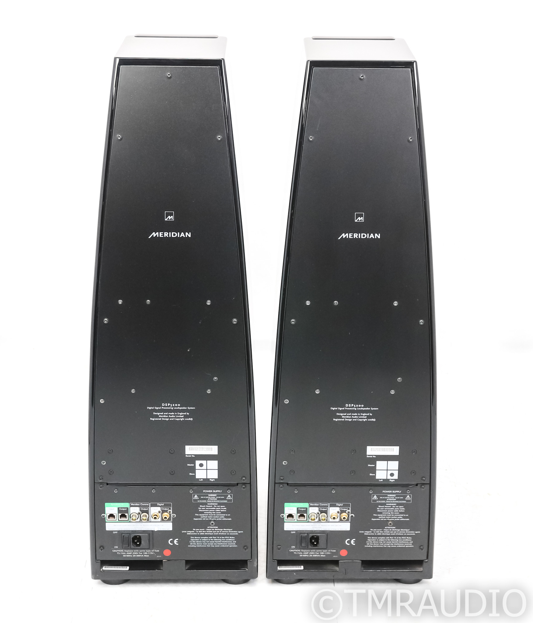 Meridian DSP5200.2 Floorstanding Digital Speakers; Piano Black