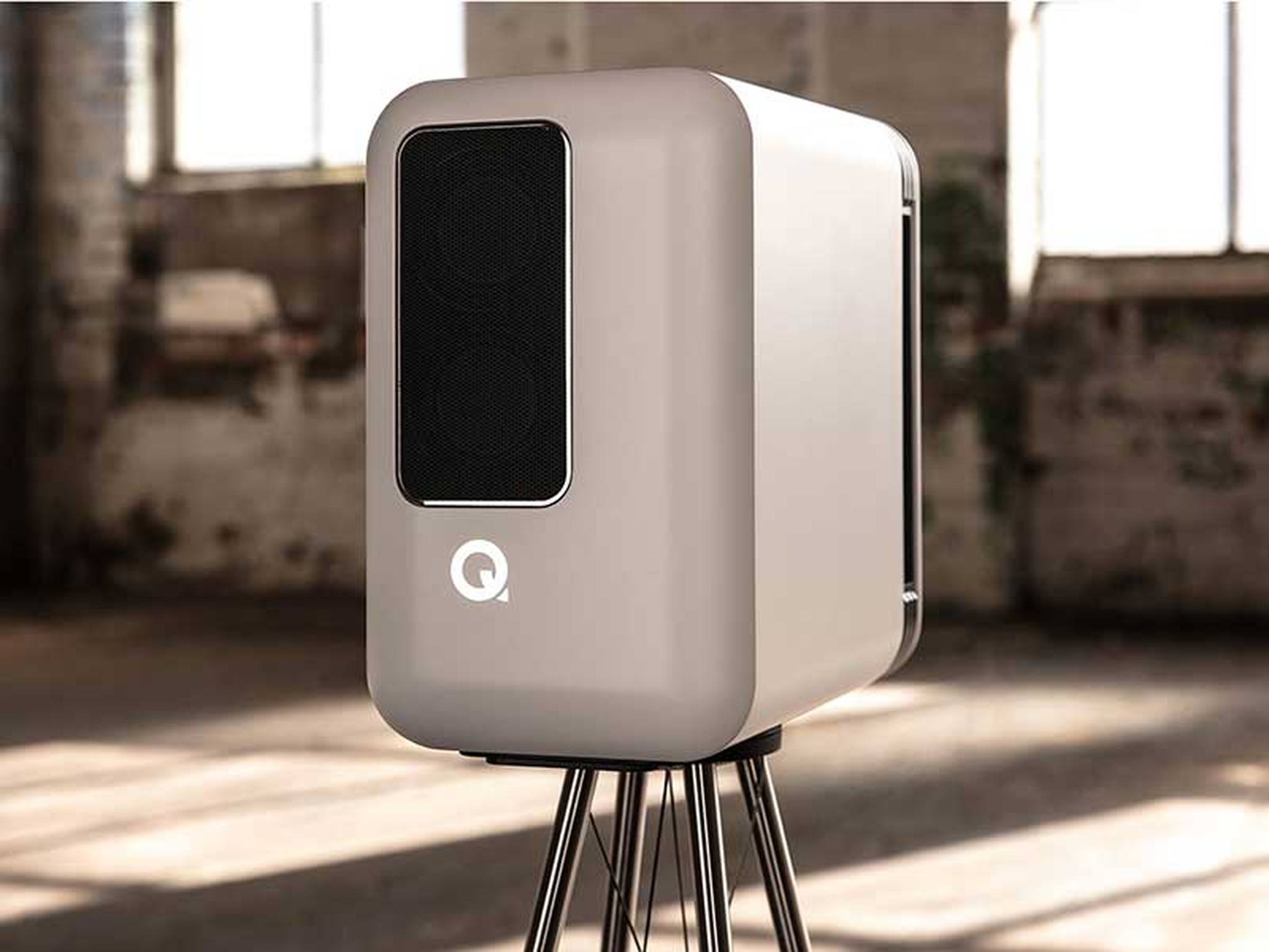 Q Acoustics Q Active 200 Smart Bookshelf Speaker System; White