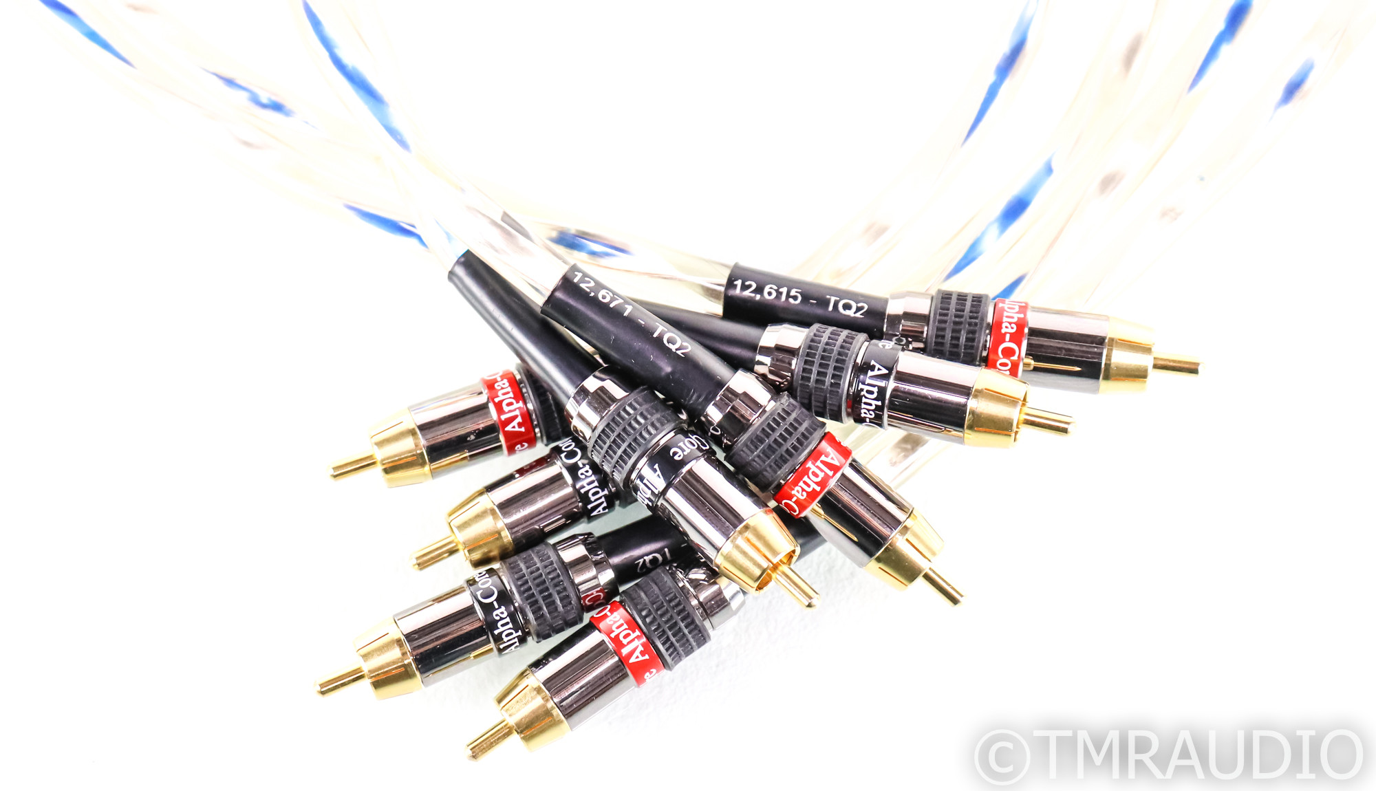 Alpha Core Goertz TQ2 RCA Cables; Set of Four Interconnects; Two Alpha Core Goertz TQ2 RCA Cables; Set of Four Interconnects; Two
