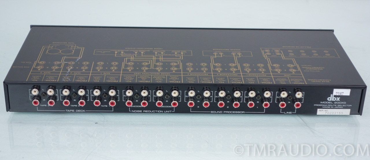 DBX 200XG Manual - Program Route Selector