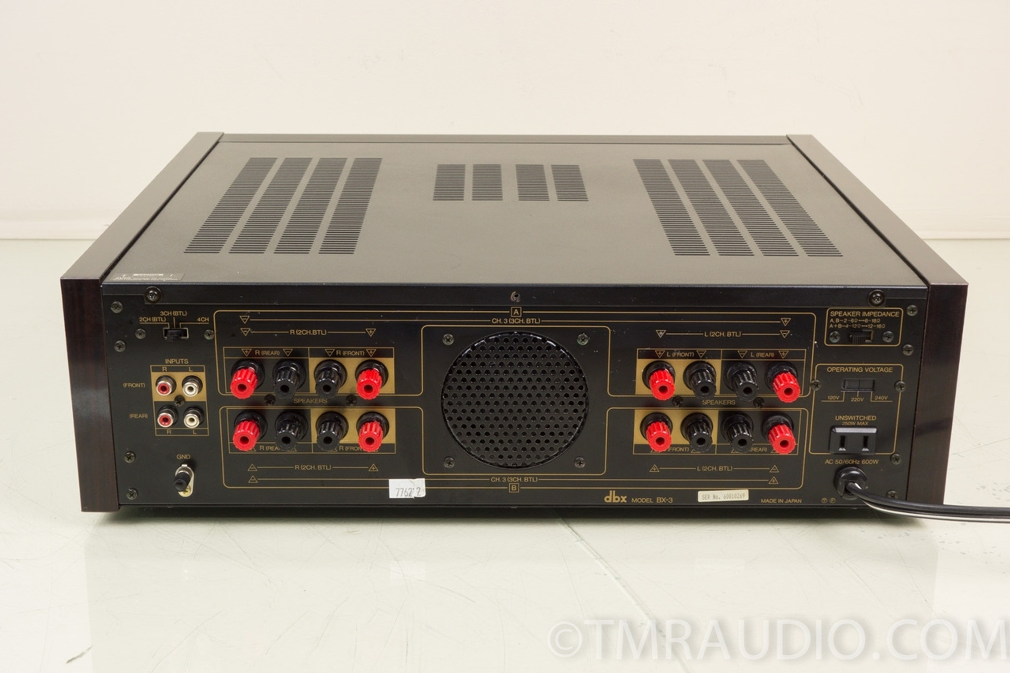 DBX BX3 Vintage Stereo 2/3/4 Channel Power Amplifier The Music Room