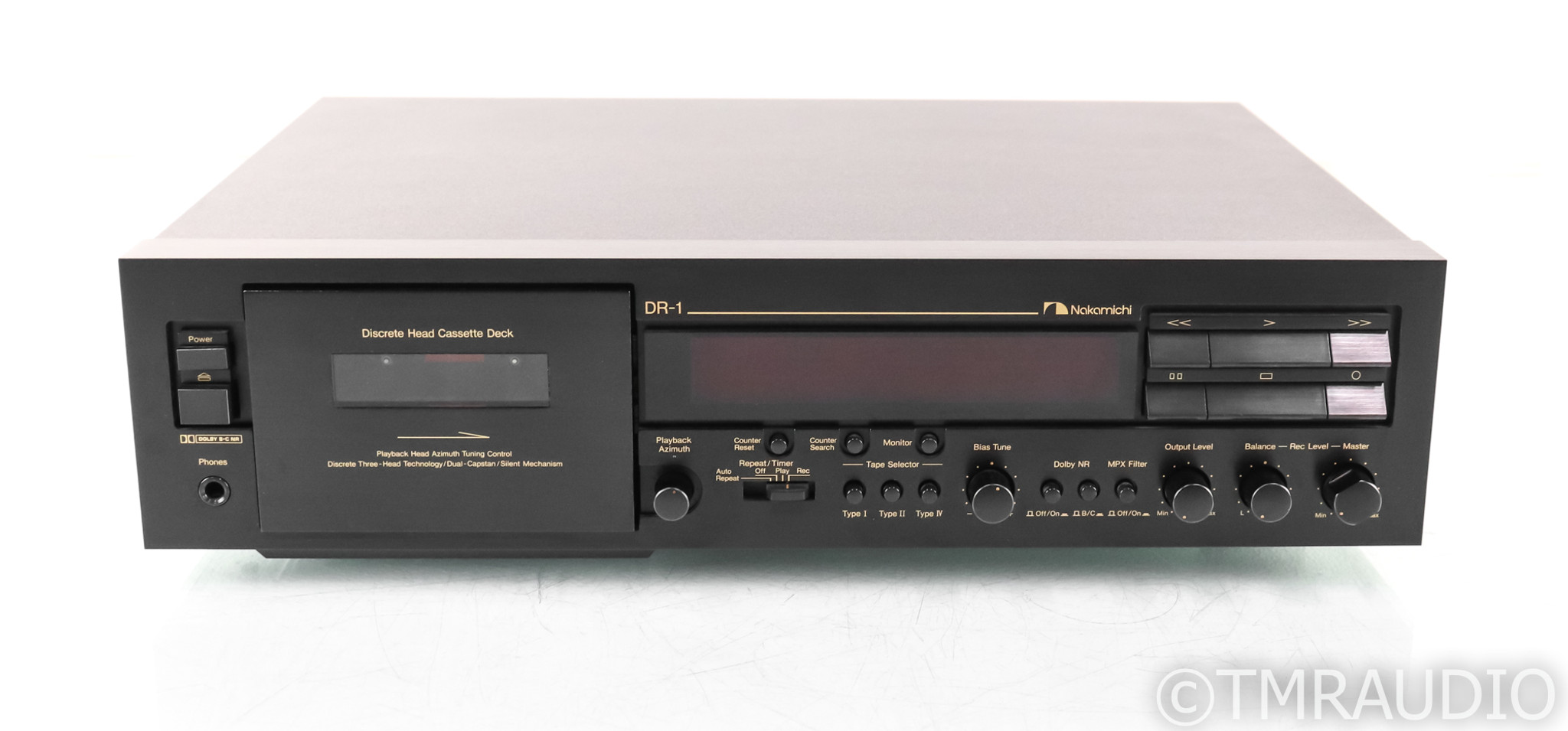 Nakamichi DR-1 3-Head Cassette Deck; DR1 Tape Recorder - Rare Mint Condition