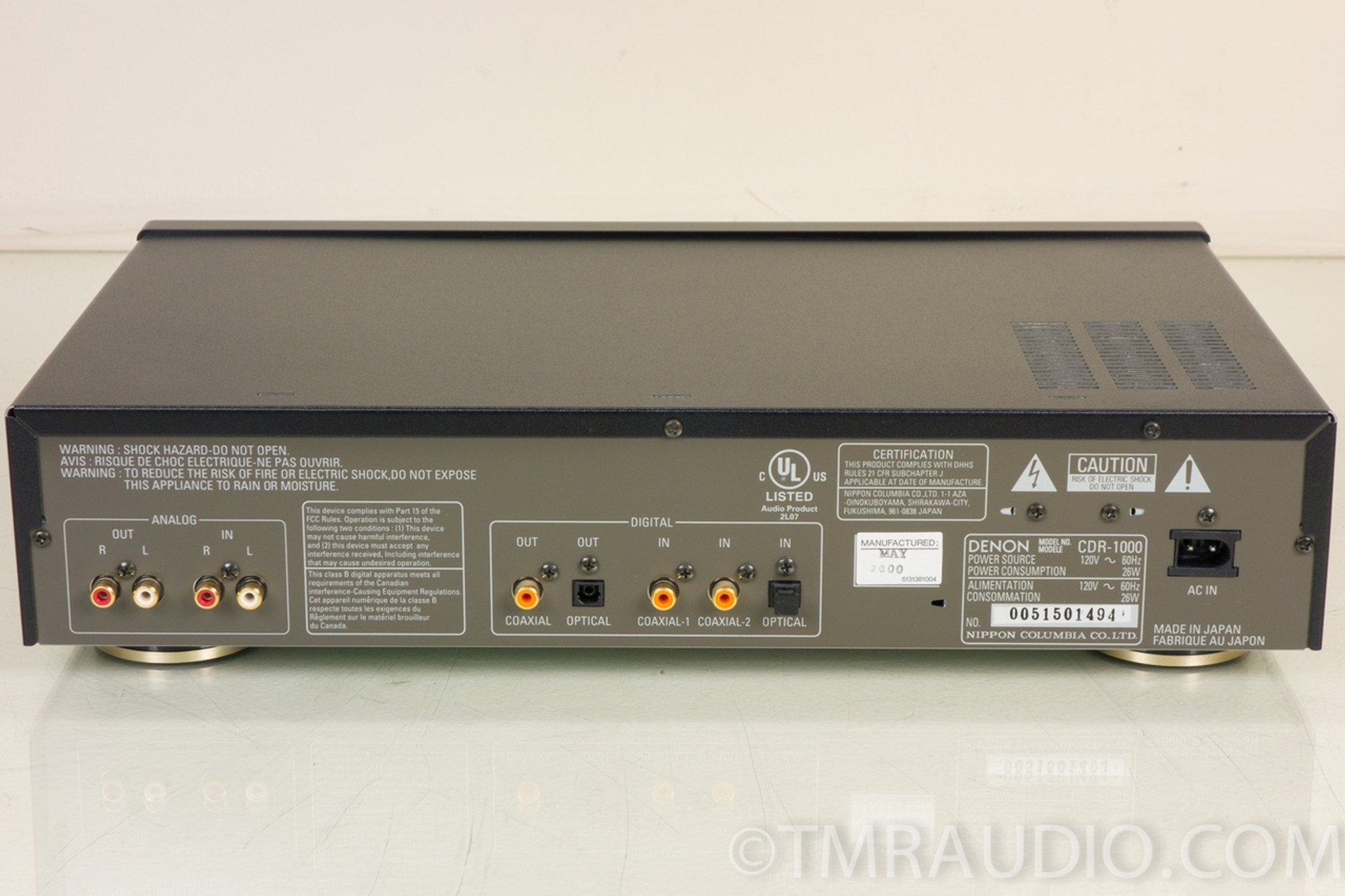 Denon CDR1000 CD Recorder / Player in Factory Box The Music Room