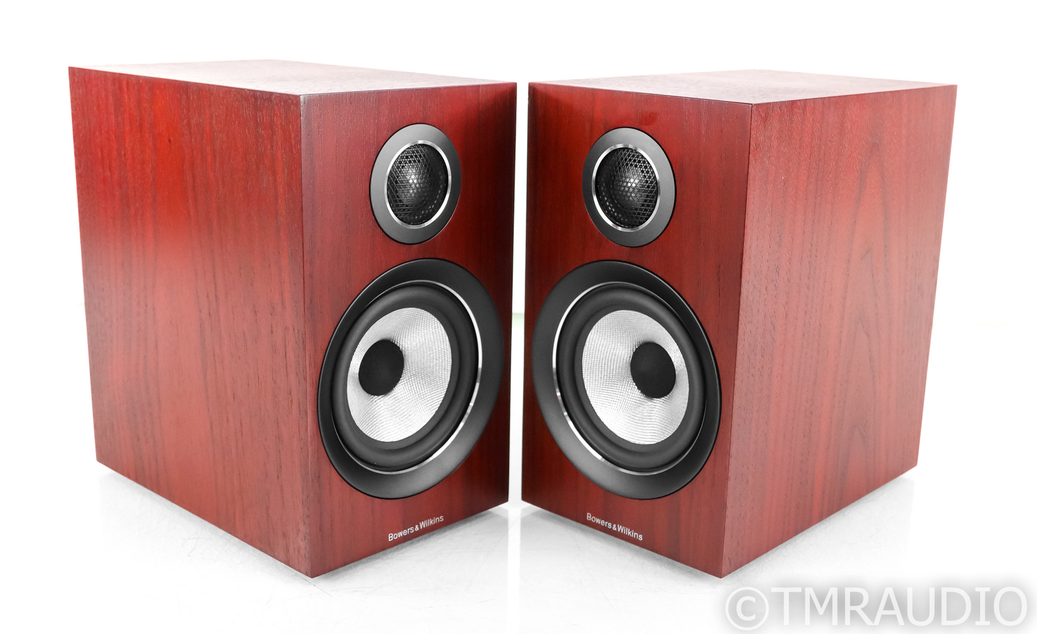 B&W 707 S2 Bookshelf Speakers; Rosenut Pair; 707S2